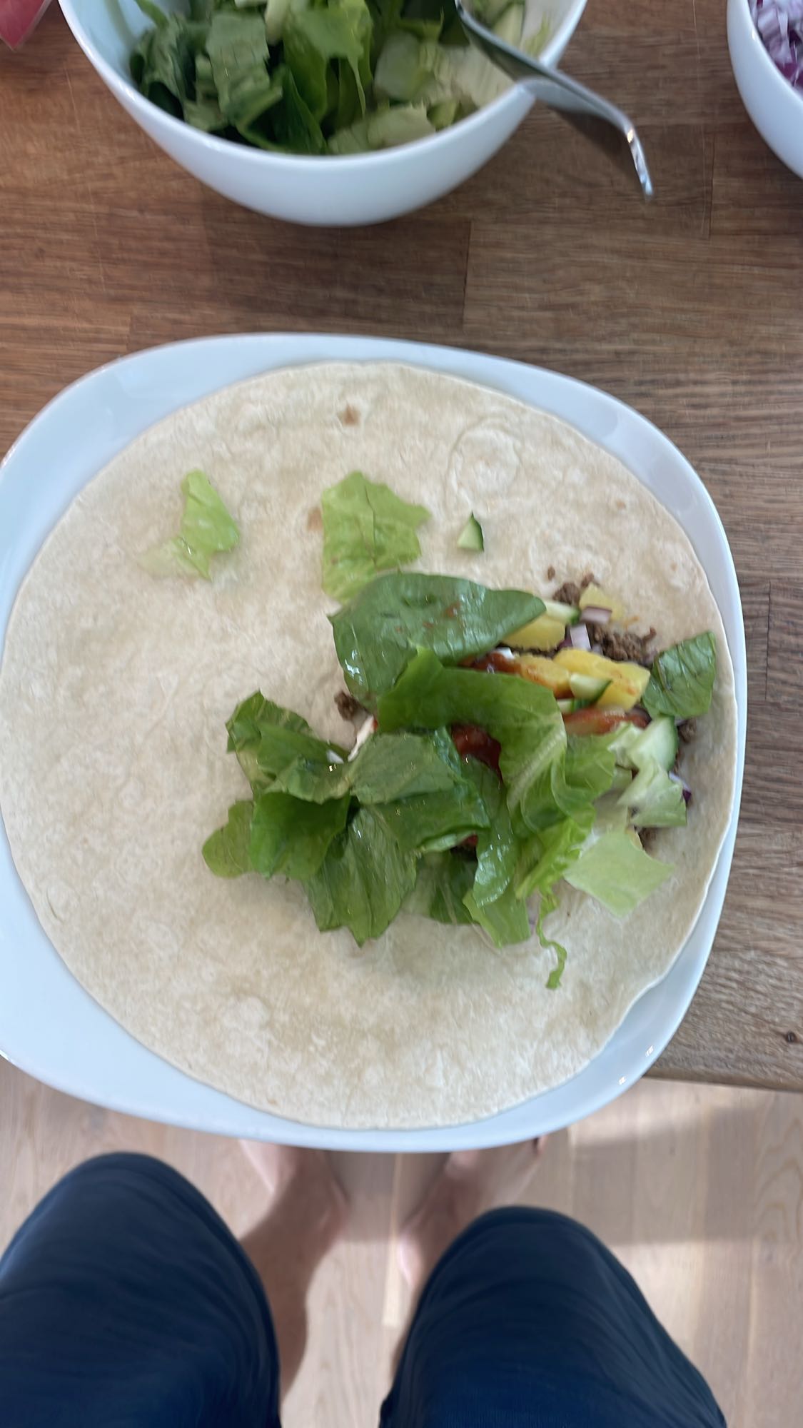 Tortillawrap med grönsaker