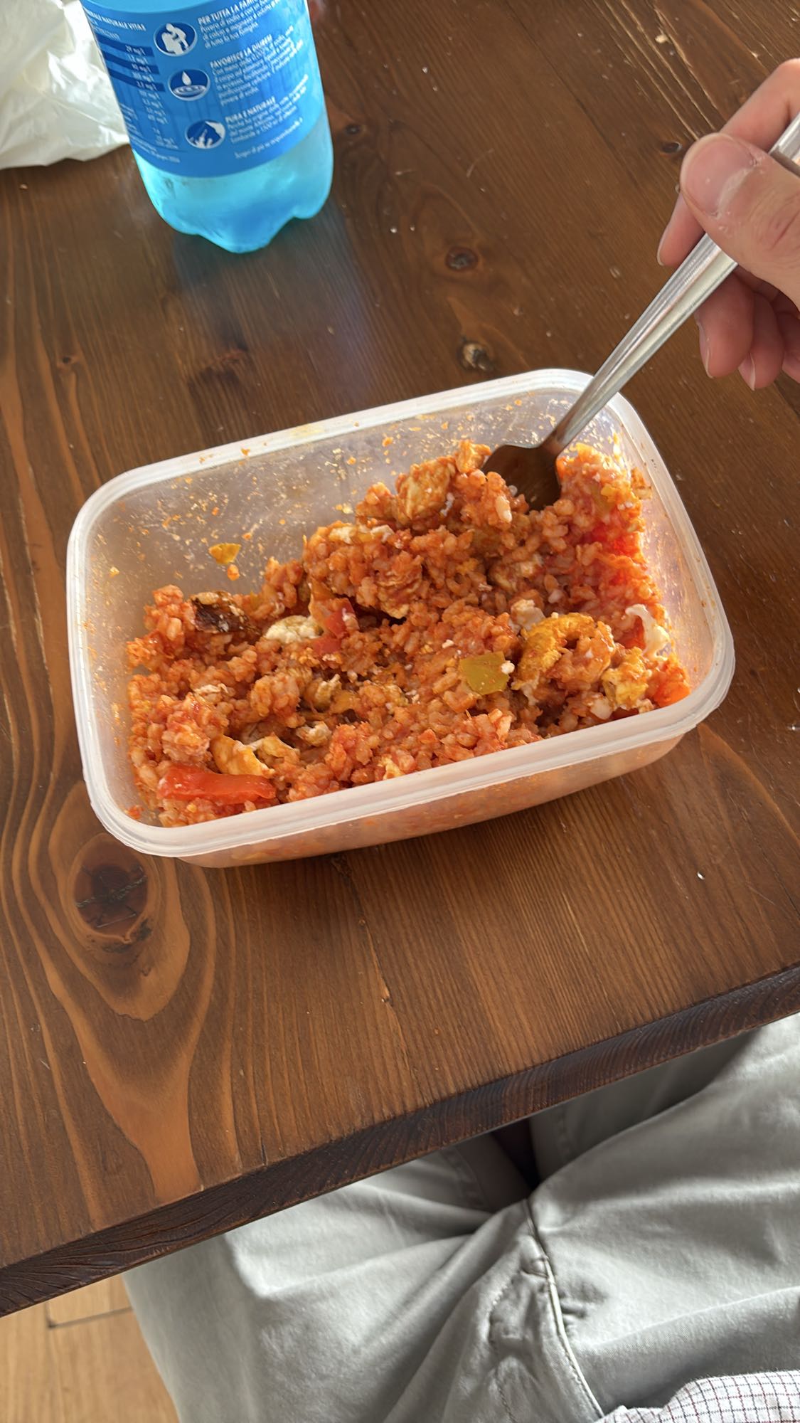 arroz con pollo y verduras