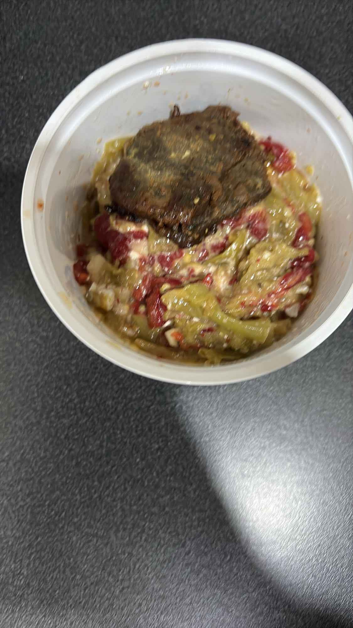 Grillet kjøtt med paprika