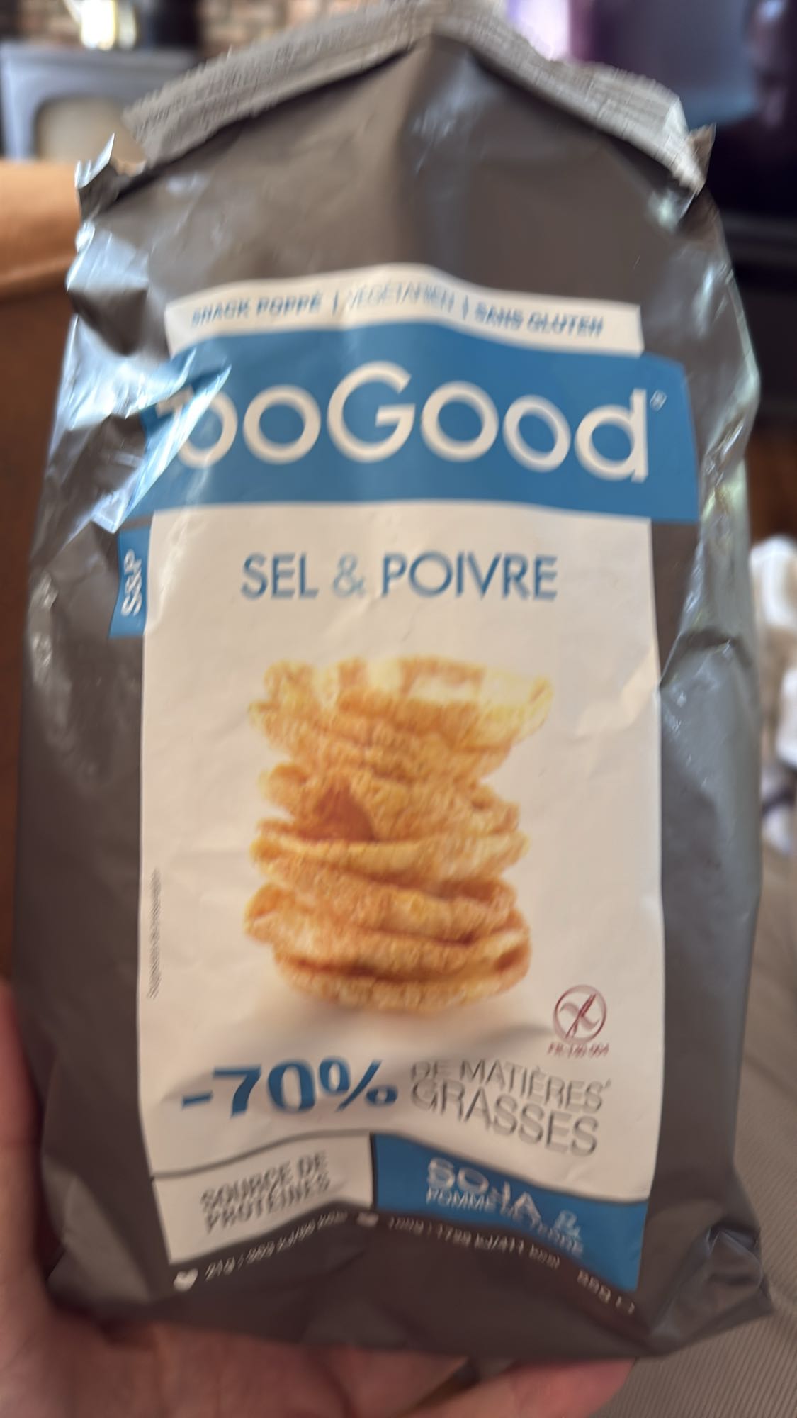 Soja zout & peper chips