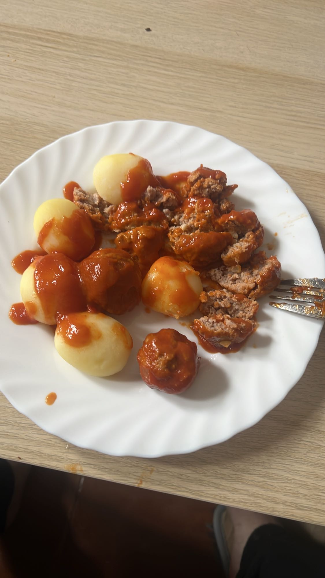 Albóndigas con papas