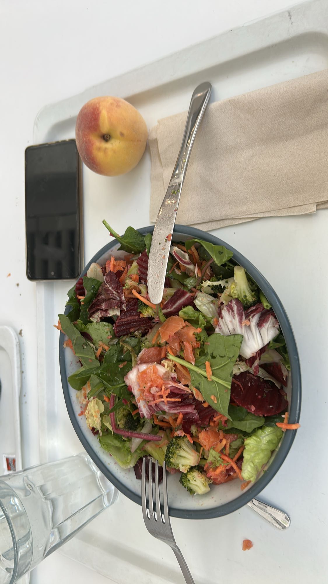 Ensalada con durazno