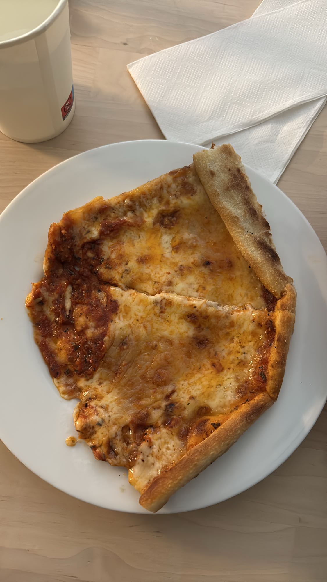Ostpizza med mjölk