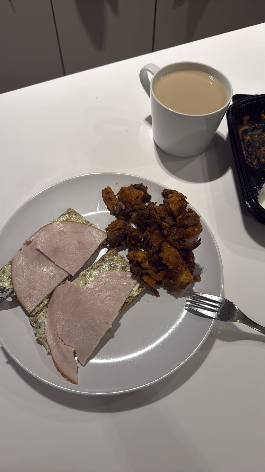 Хлебцы с ветчиной и Искандер донер