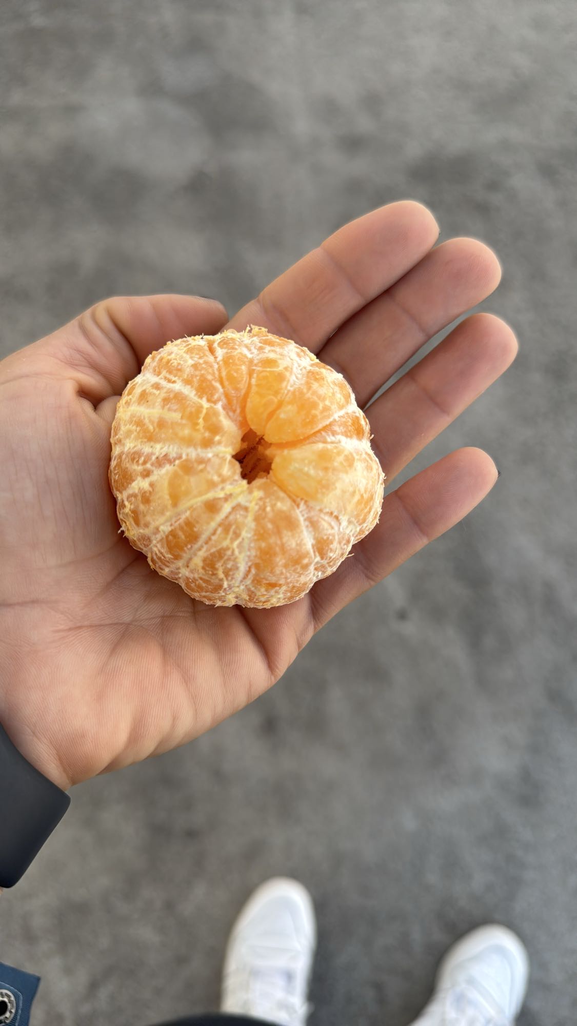 Tangerina descascada