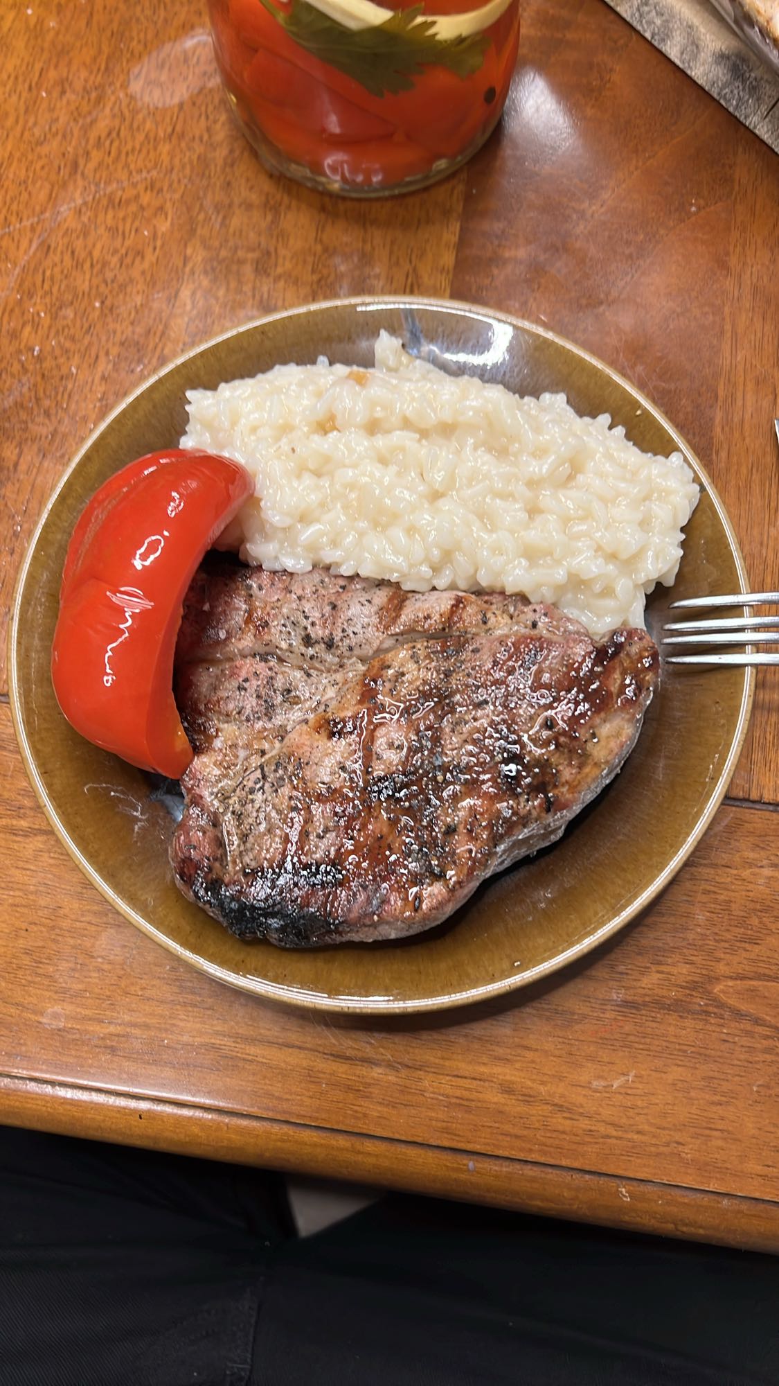 Friptură cu orez cremos