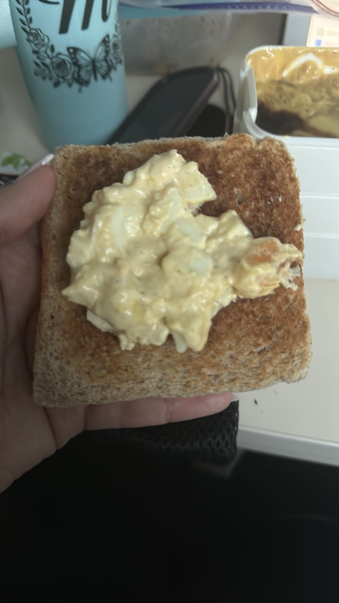 Toast aux œufs mayo