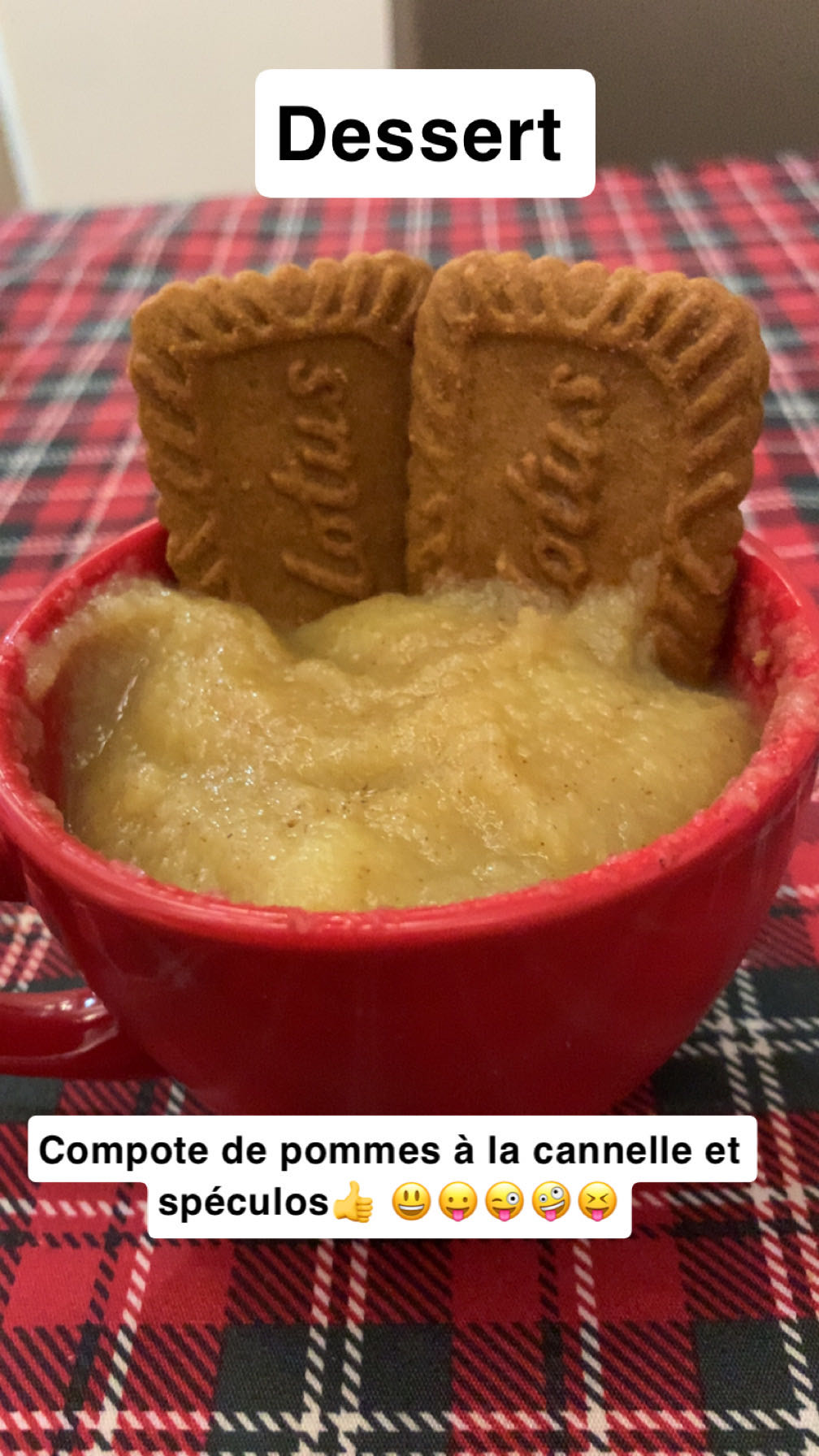 Compote pomme spéculos