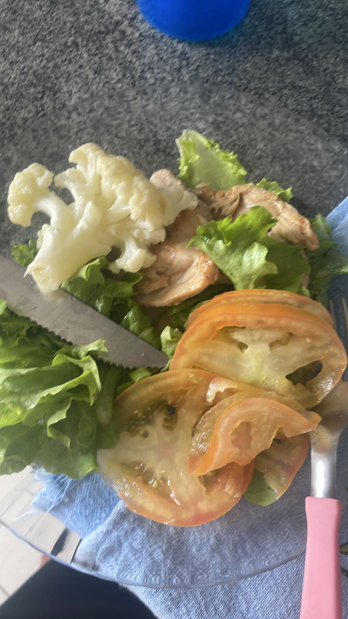 Salada com frango