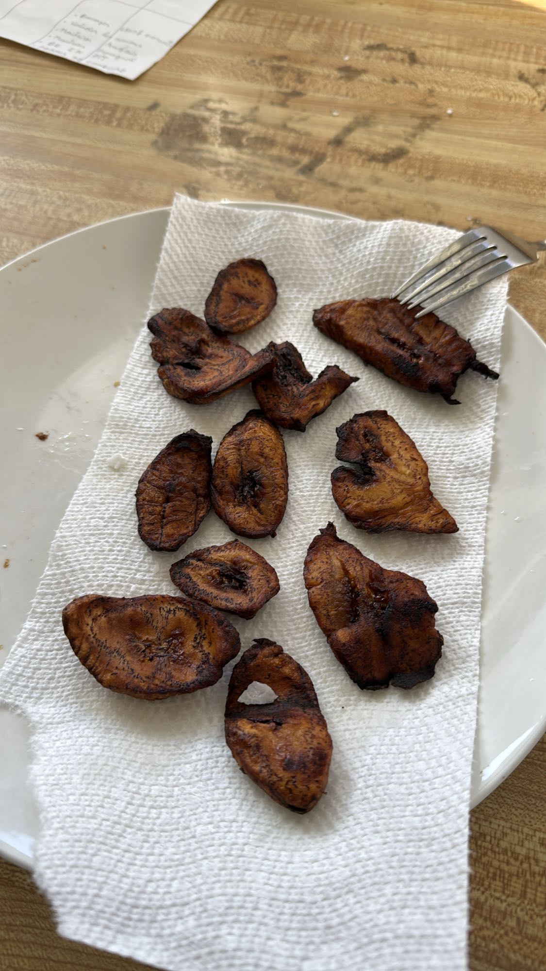 Bananes plantain frites