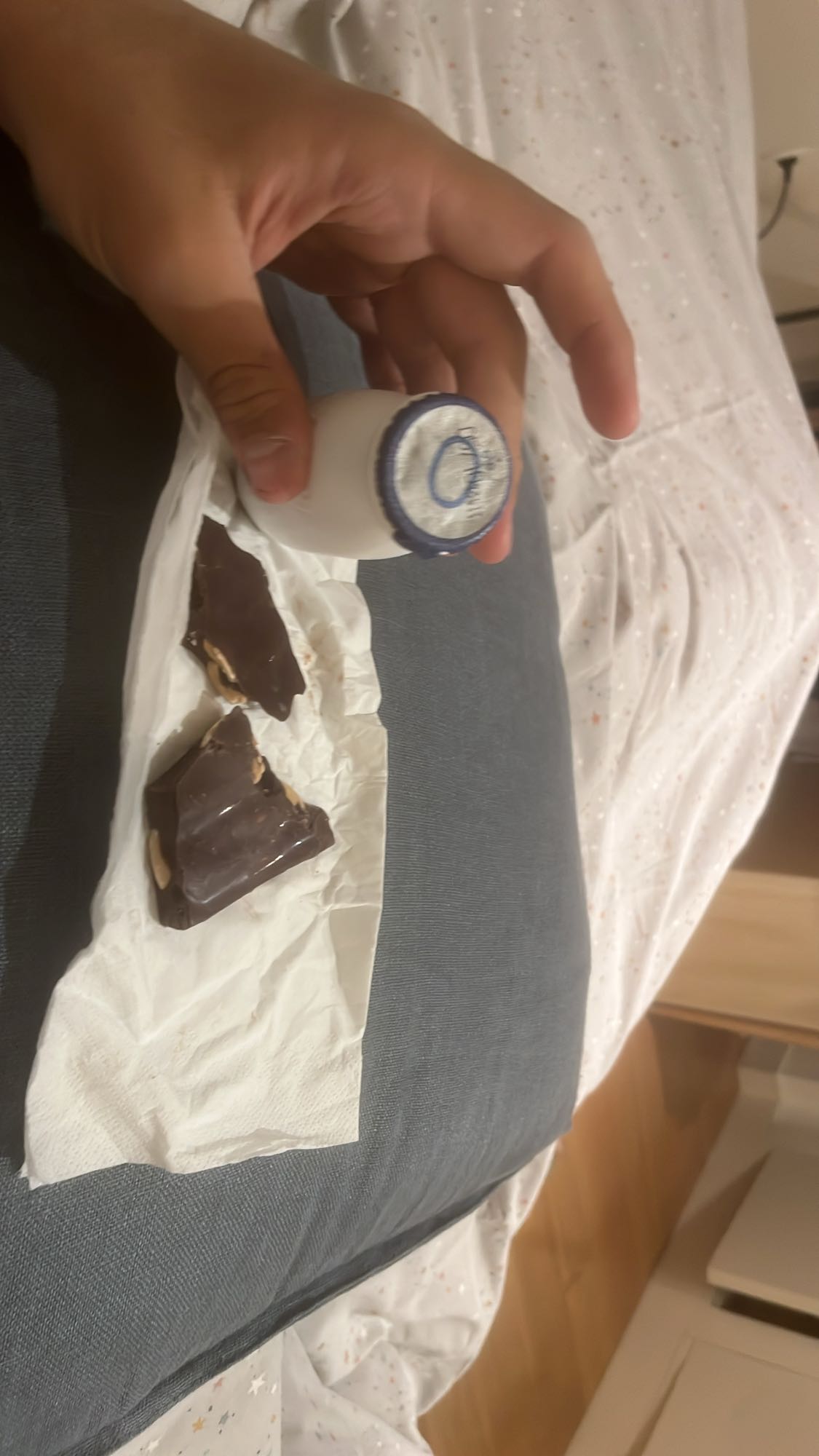 chocolate y bebida láctea