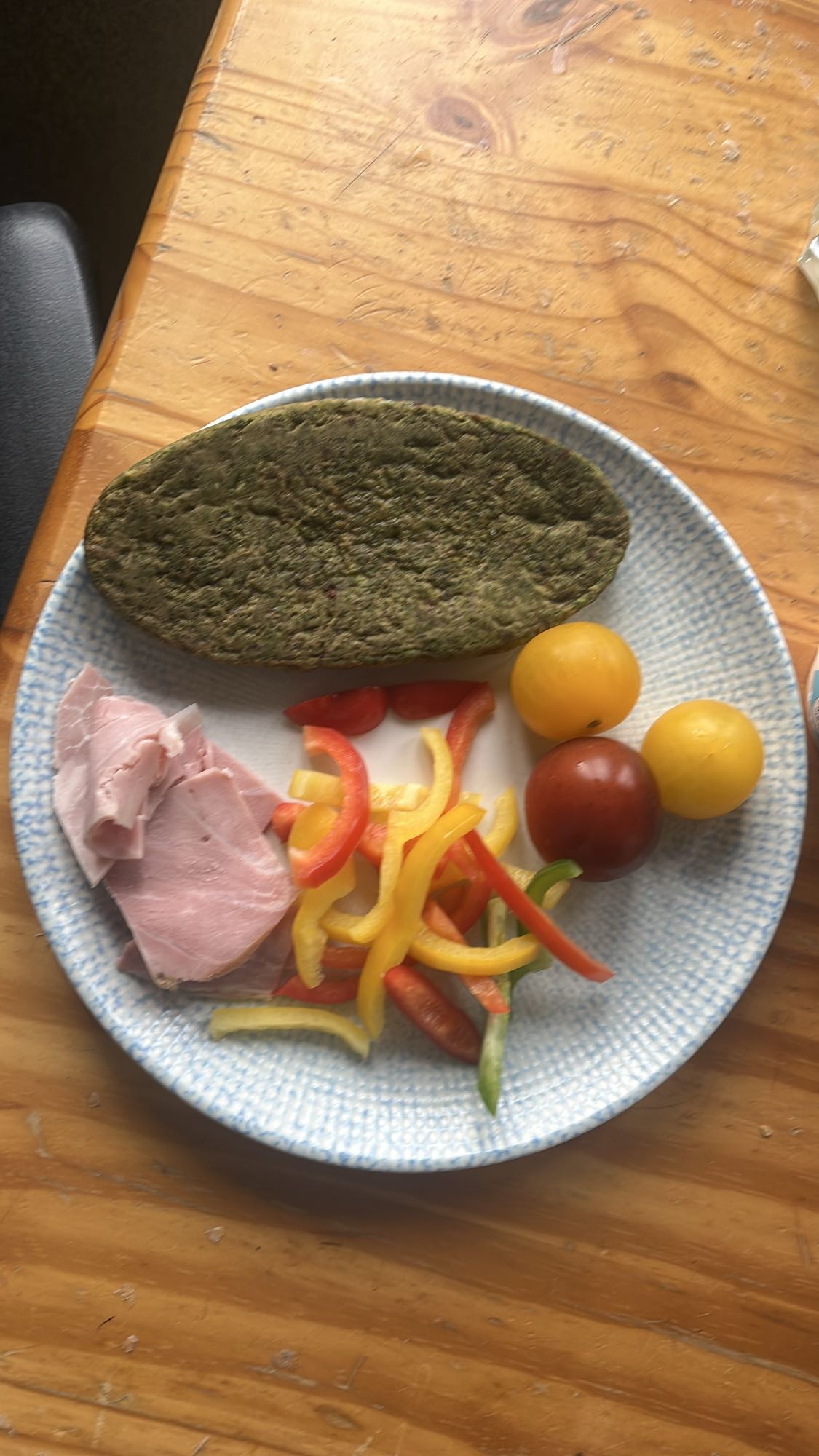 Wrap jambon légumes