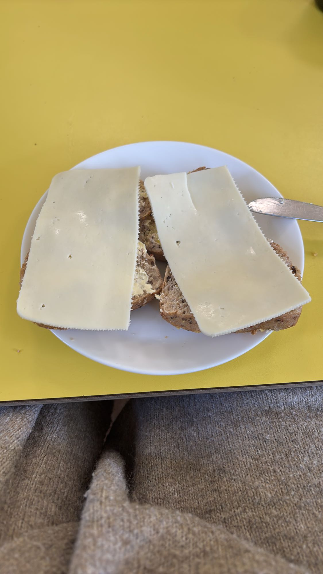 Kaas op volkorenbrood