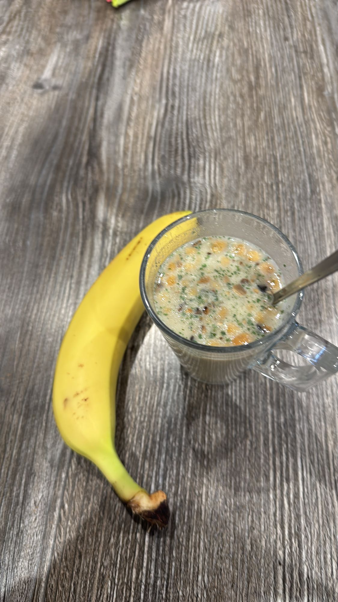 Banaan en kikkererwtensoep