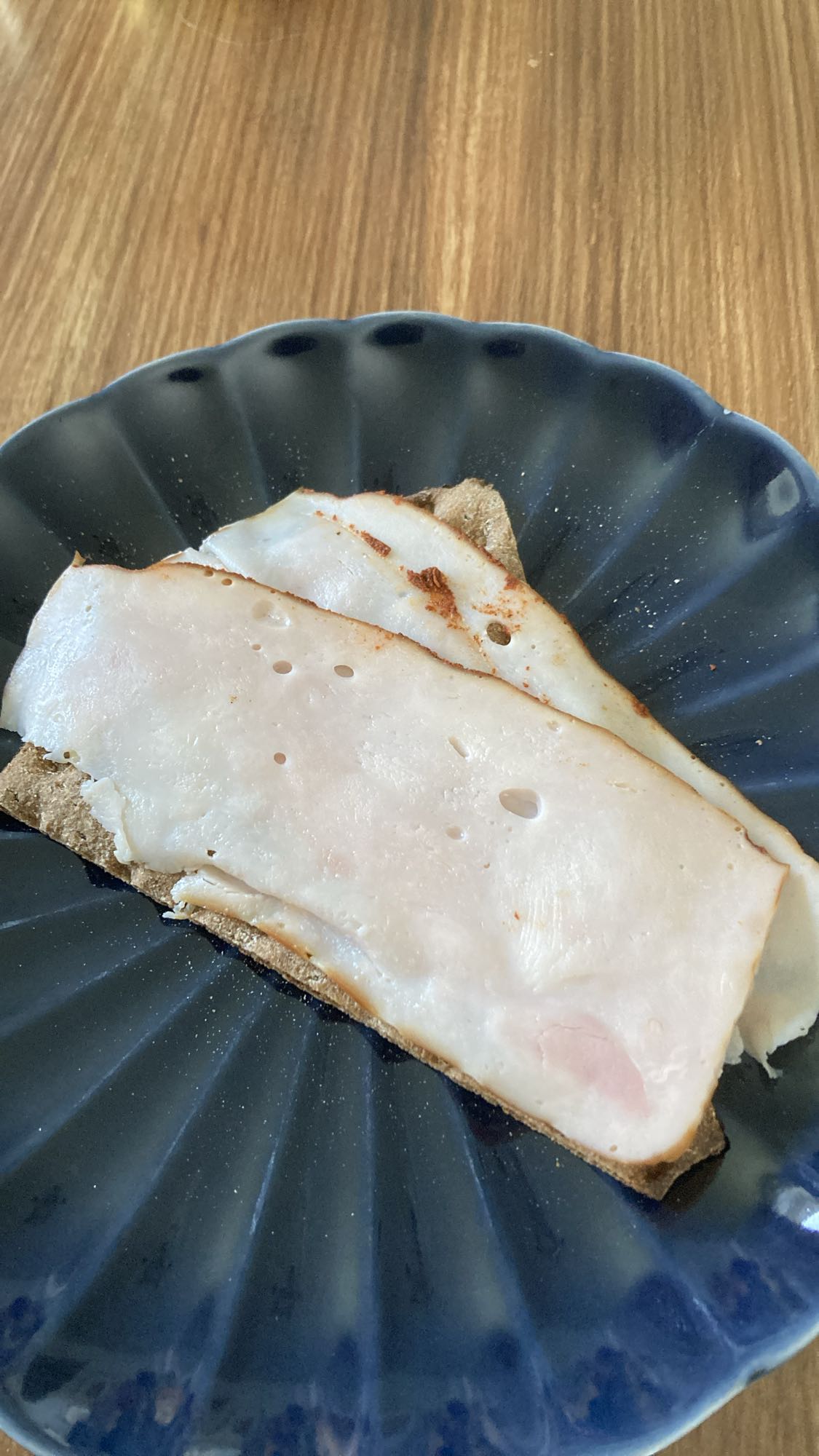 Knäckebröd med kalkon