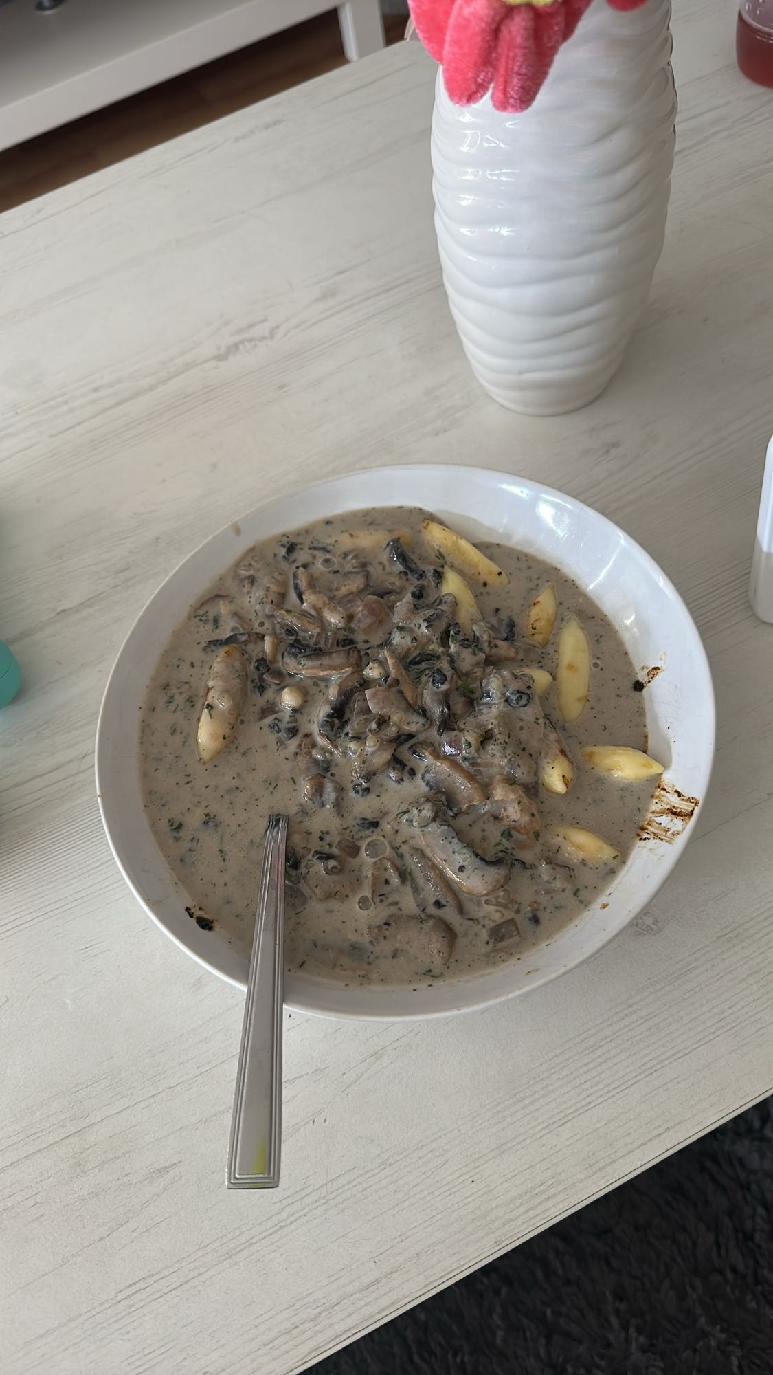 Kartoffeln mit Pilzsoße