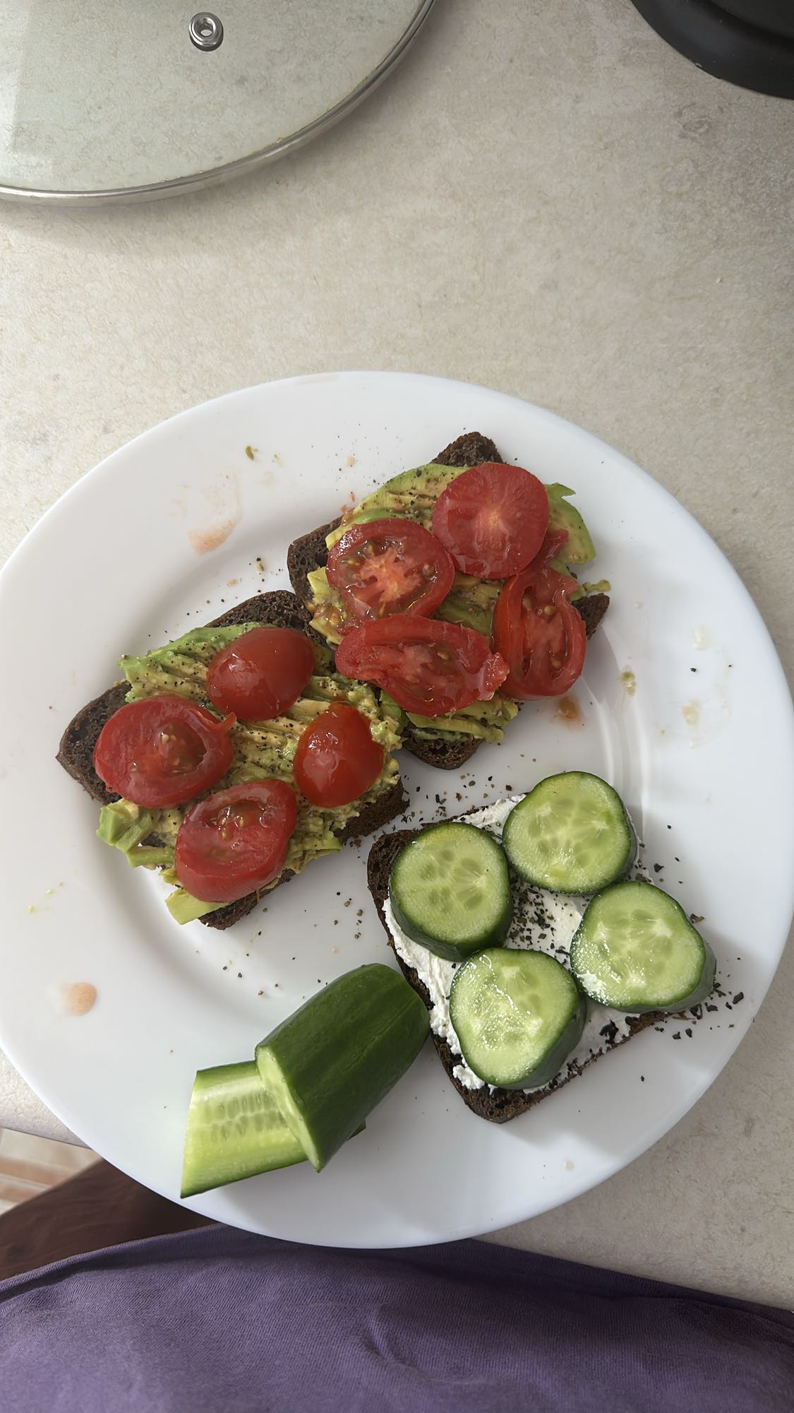 Avocado & Cucumber Toast