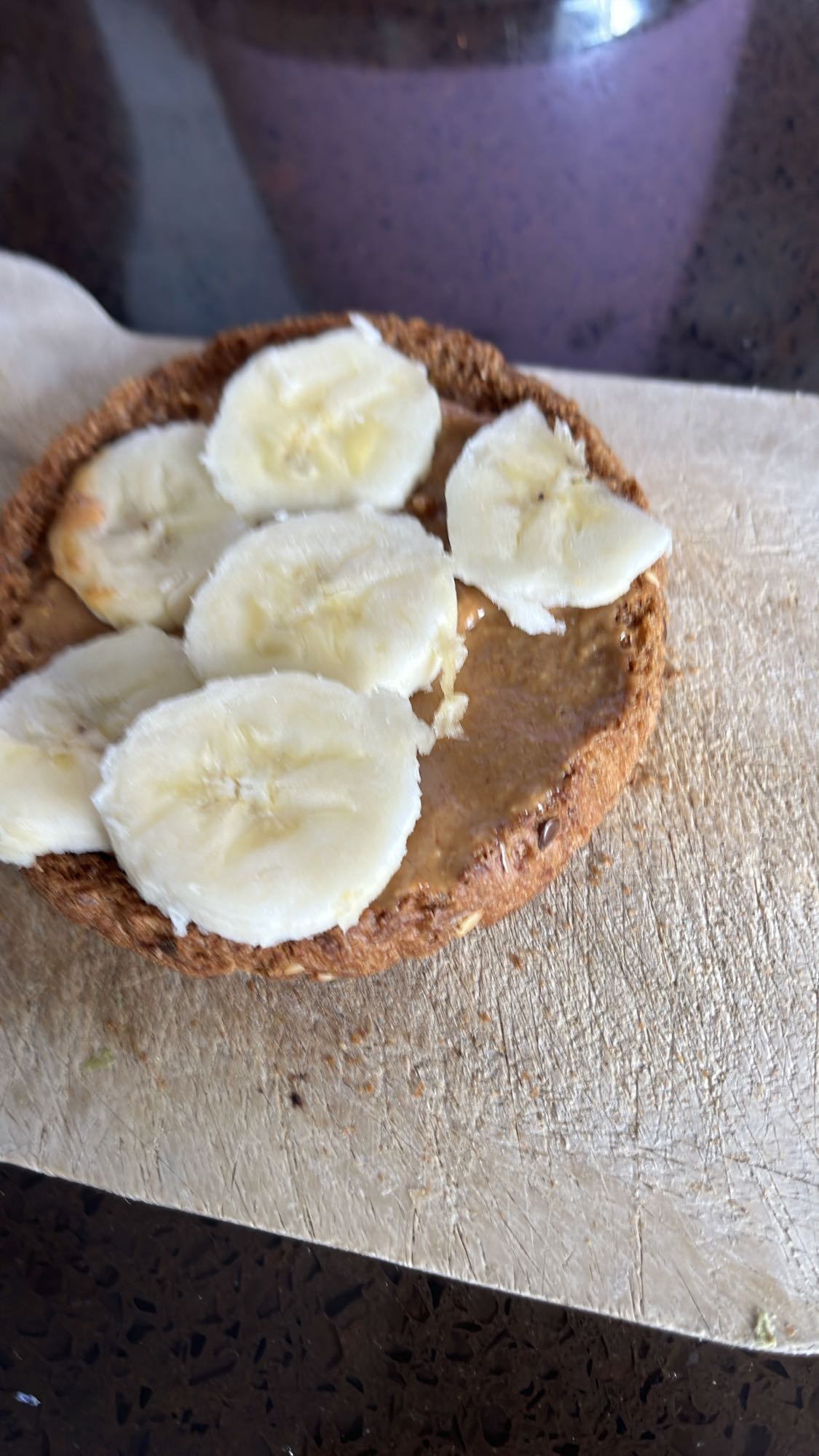 Banaan pindakaas cracker