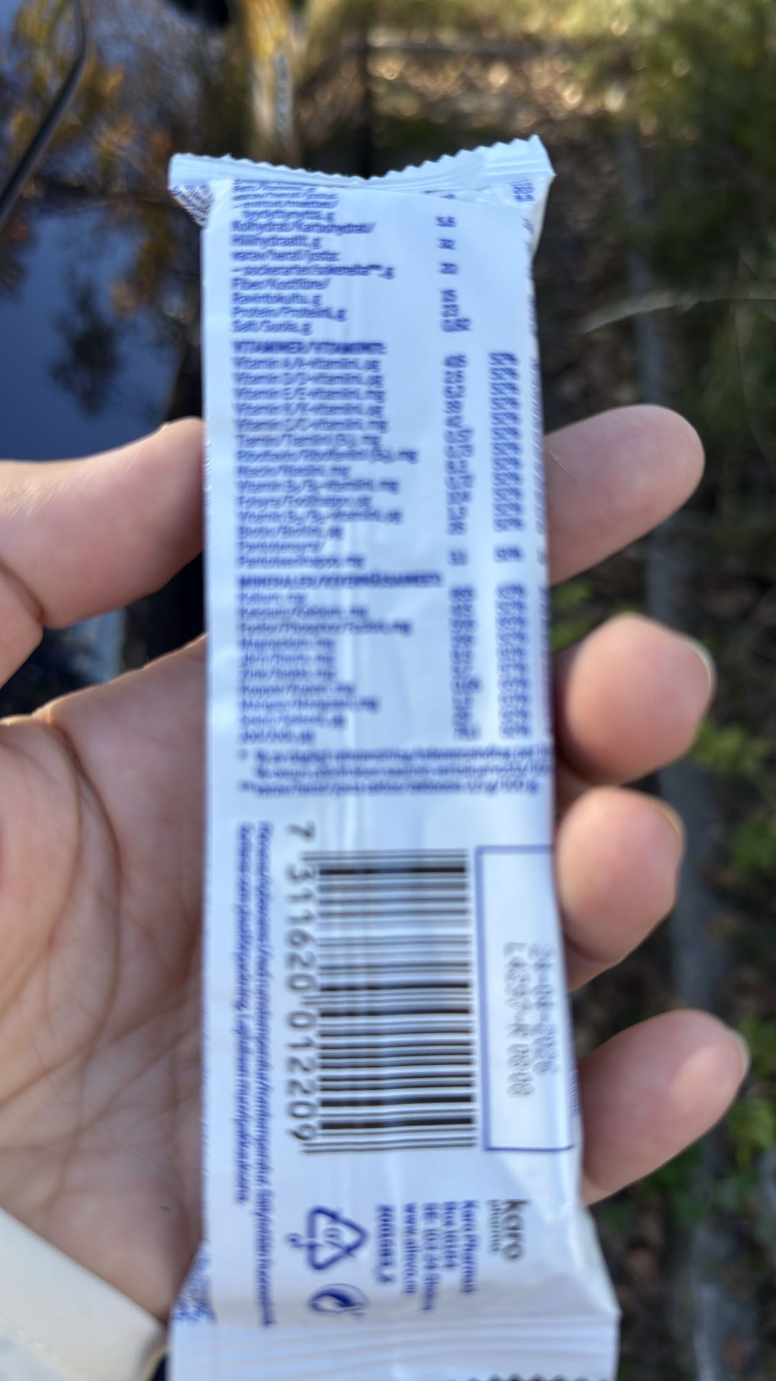 proteinbar vanilj