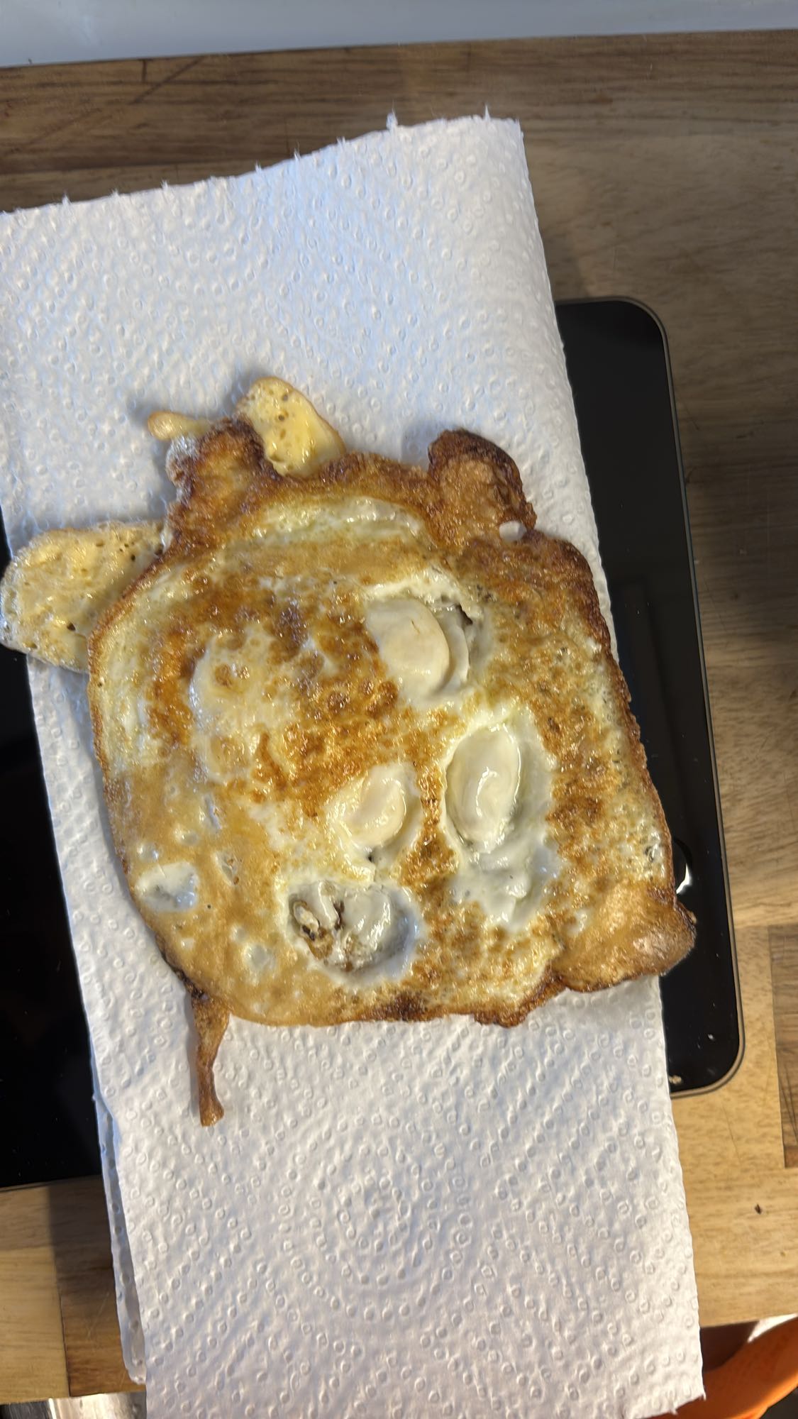 Stekt ägg med svamp