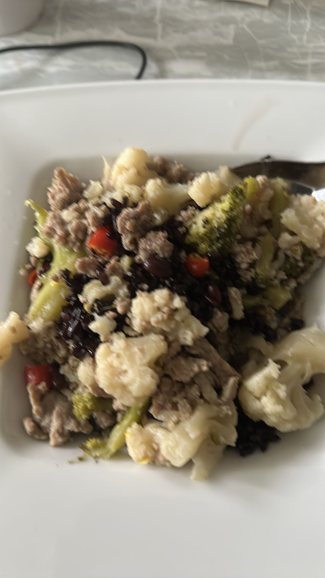 Gemüse-Hackfleisch-Reis