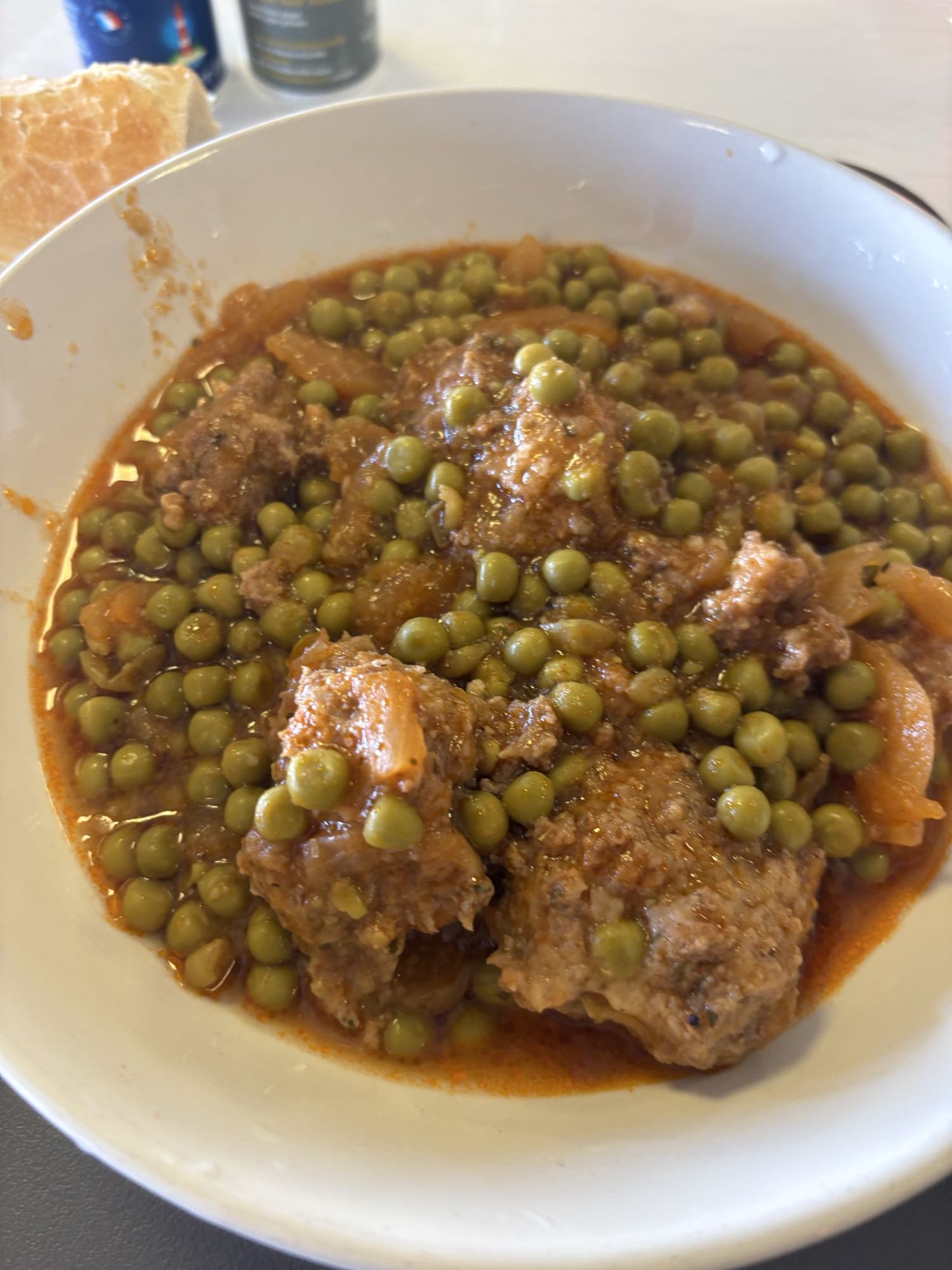 Boulettes aux petits pois