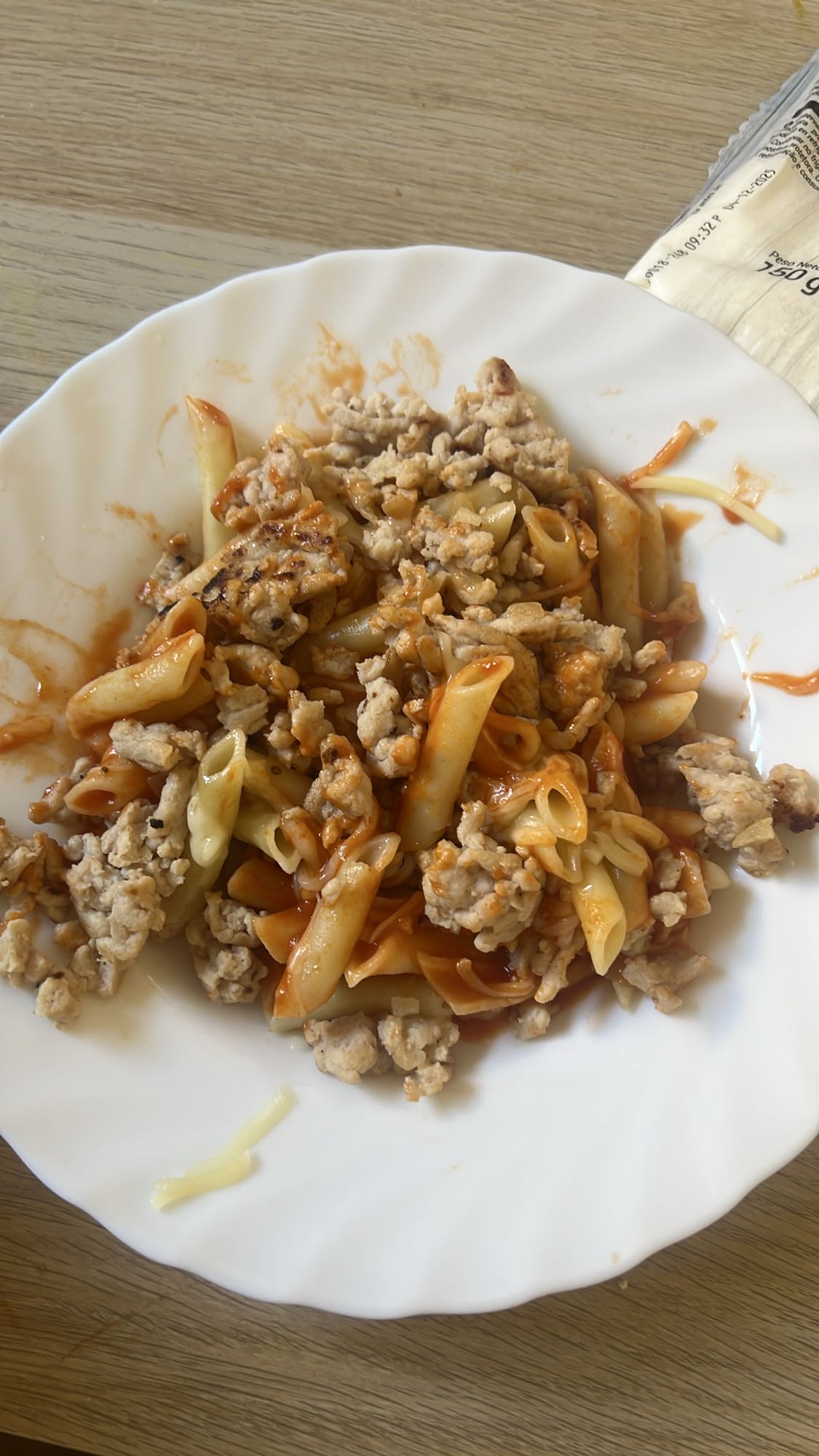 pasta con carne molida