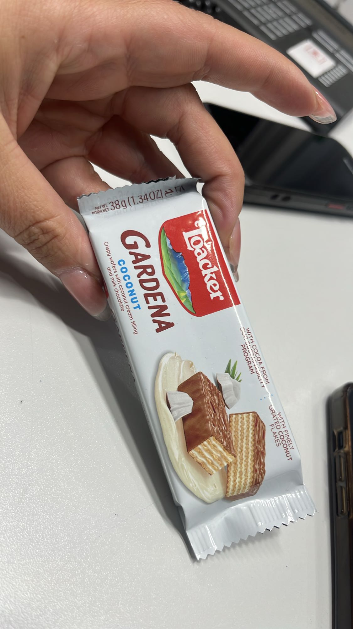 Napolitană cu cocos