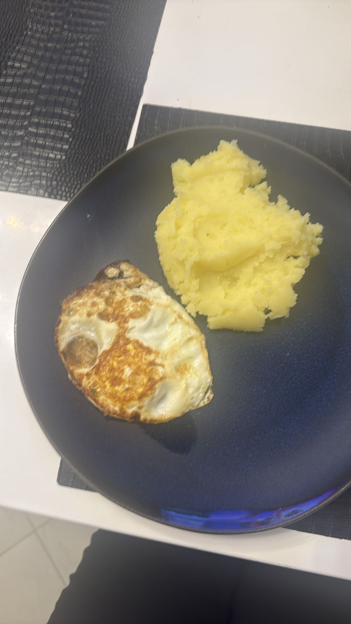 Jajko sadzone z puree