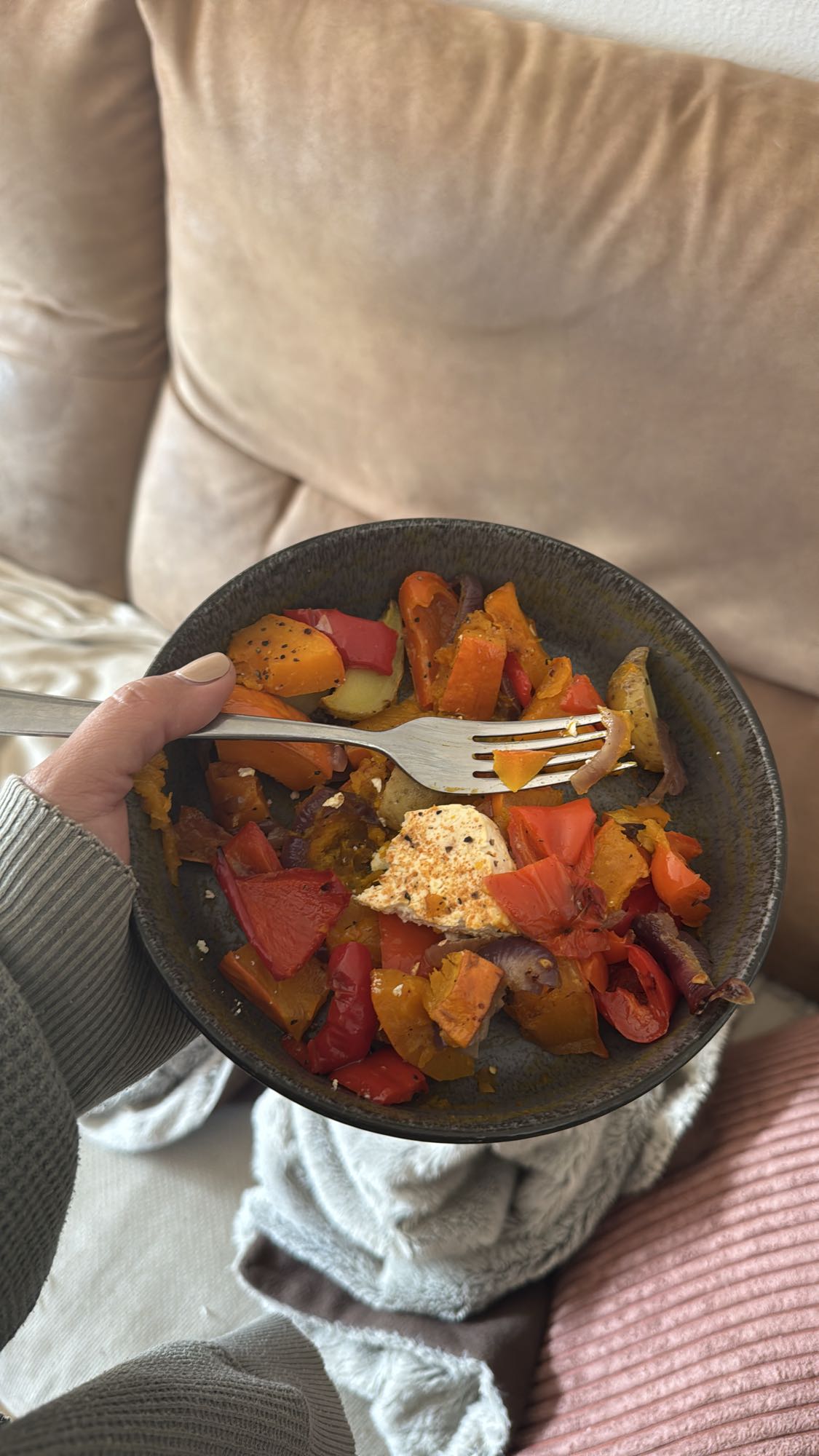 Gegrilltes Gemüse mit Hähnchen