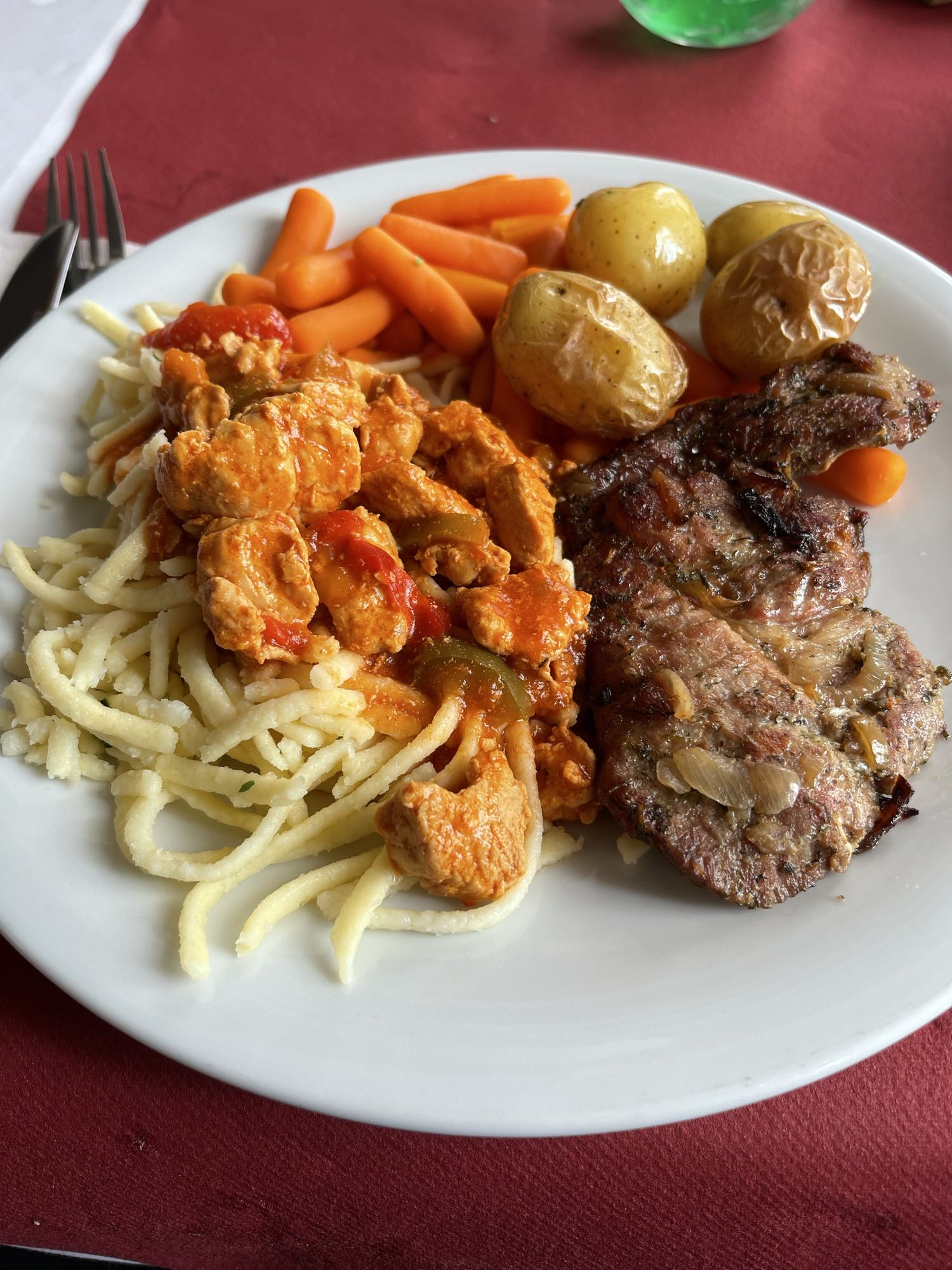 Grillteller mit Gemüse