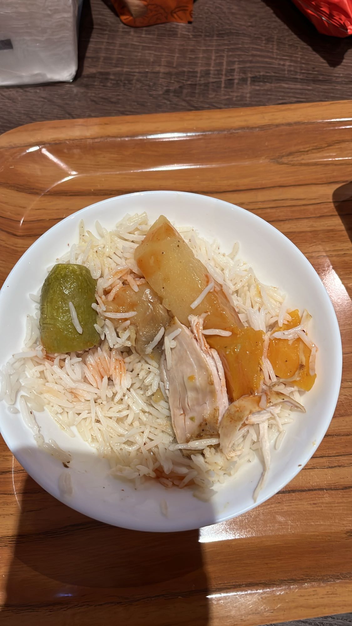 Chicken rice with veggies