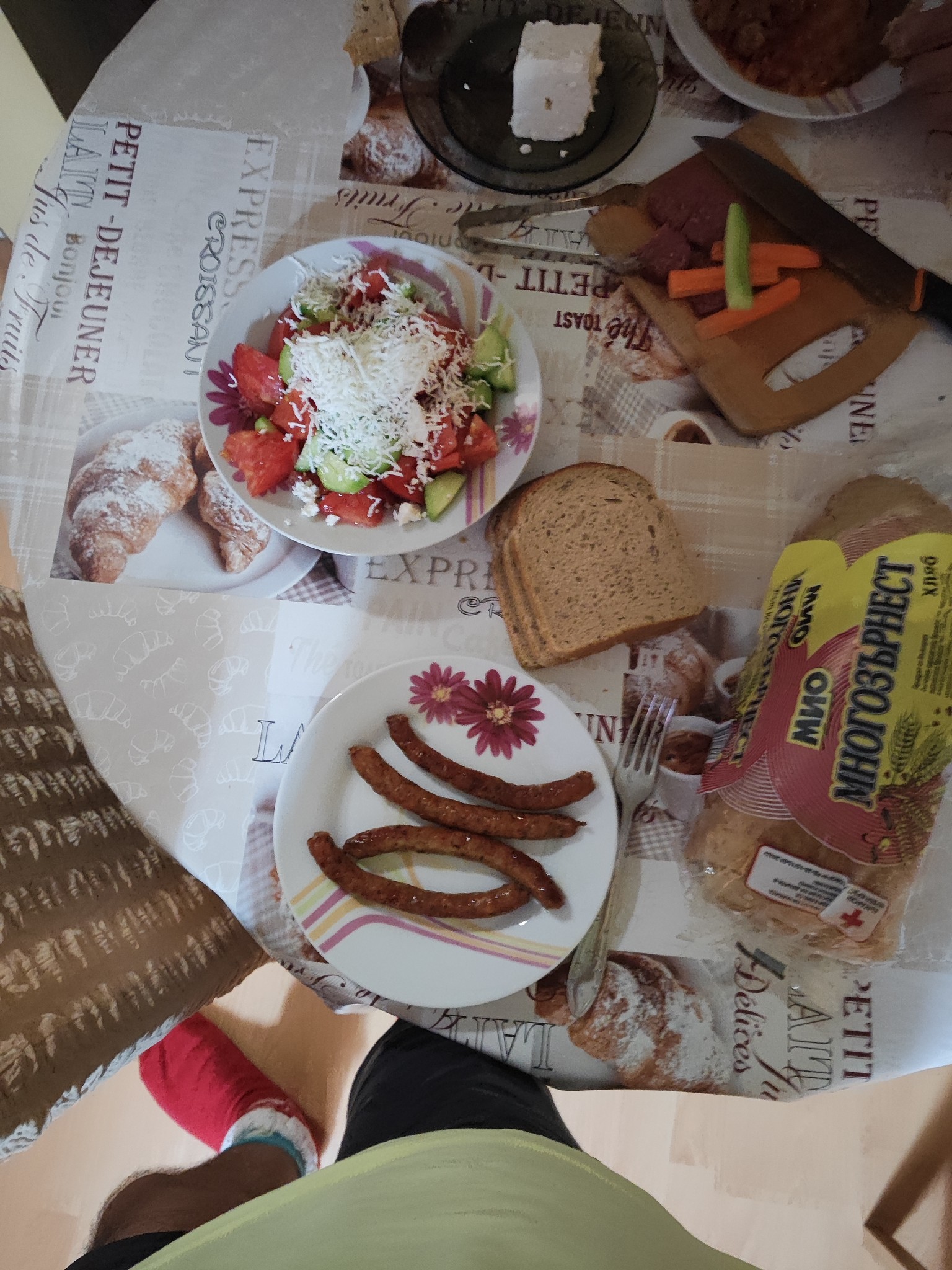 Sausage and Salad Plate