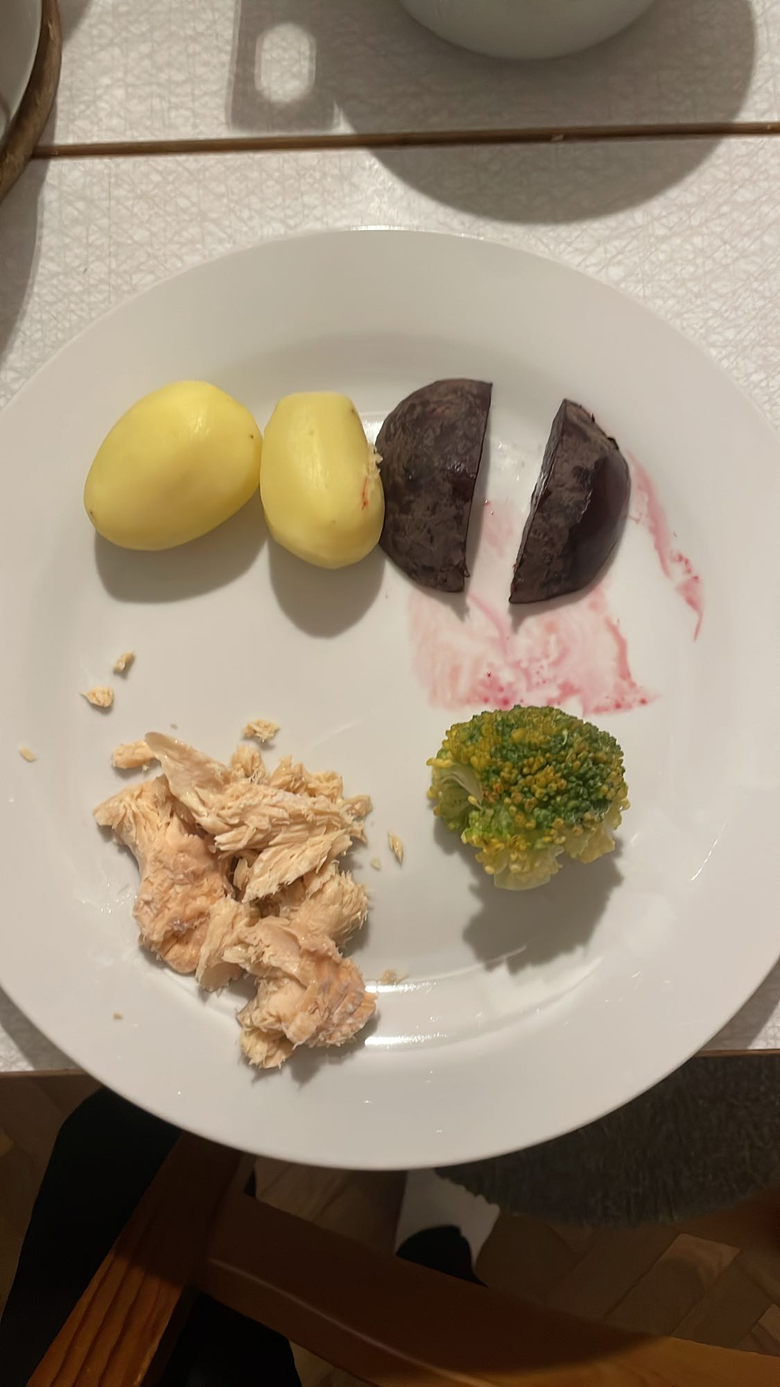 kyckling med potatis och rödbeta