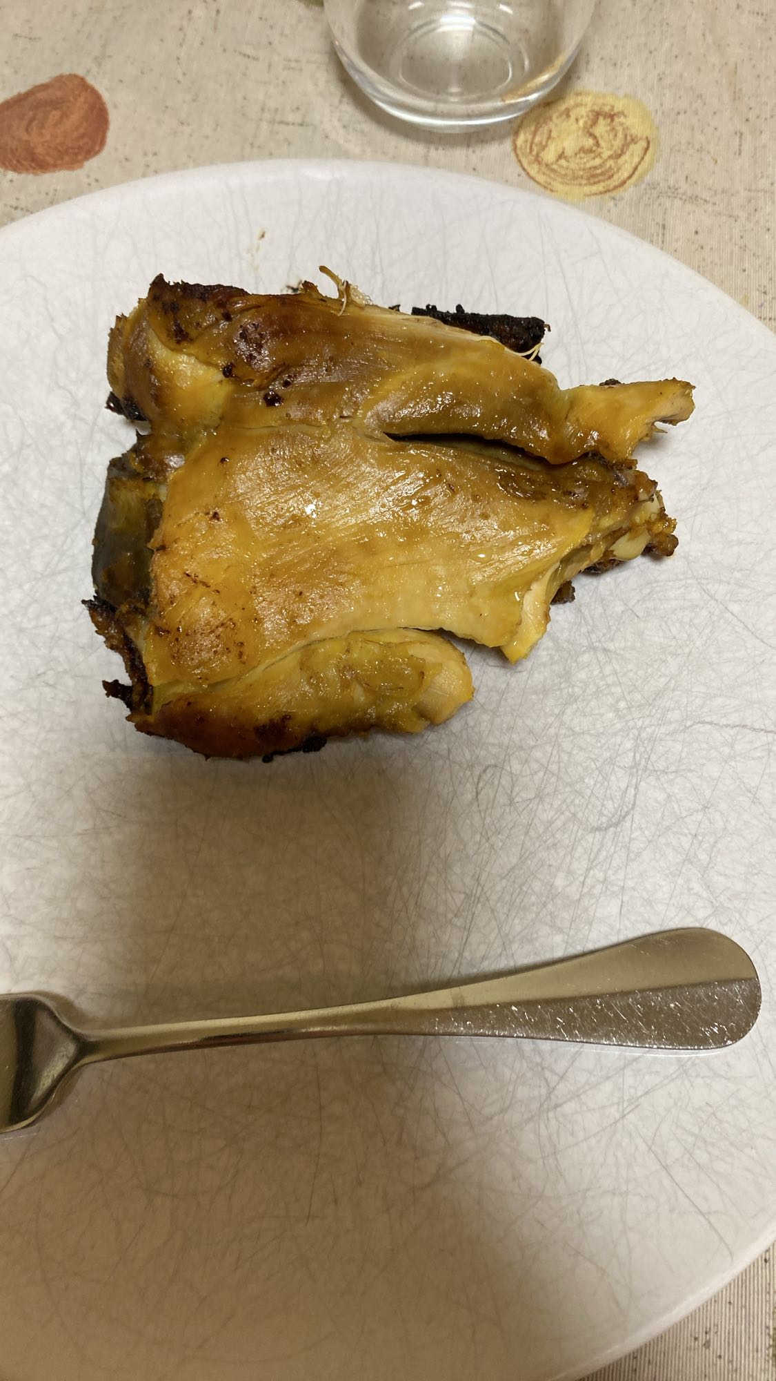 contra muslo de pollo a la plancha