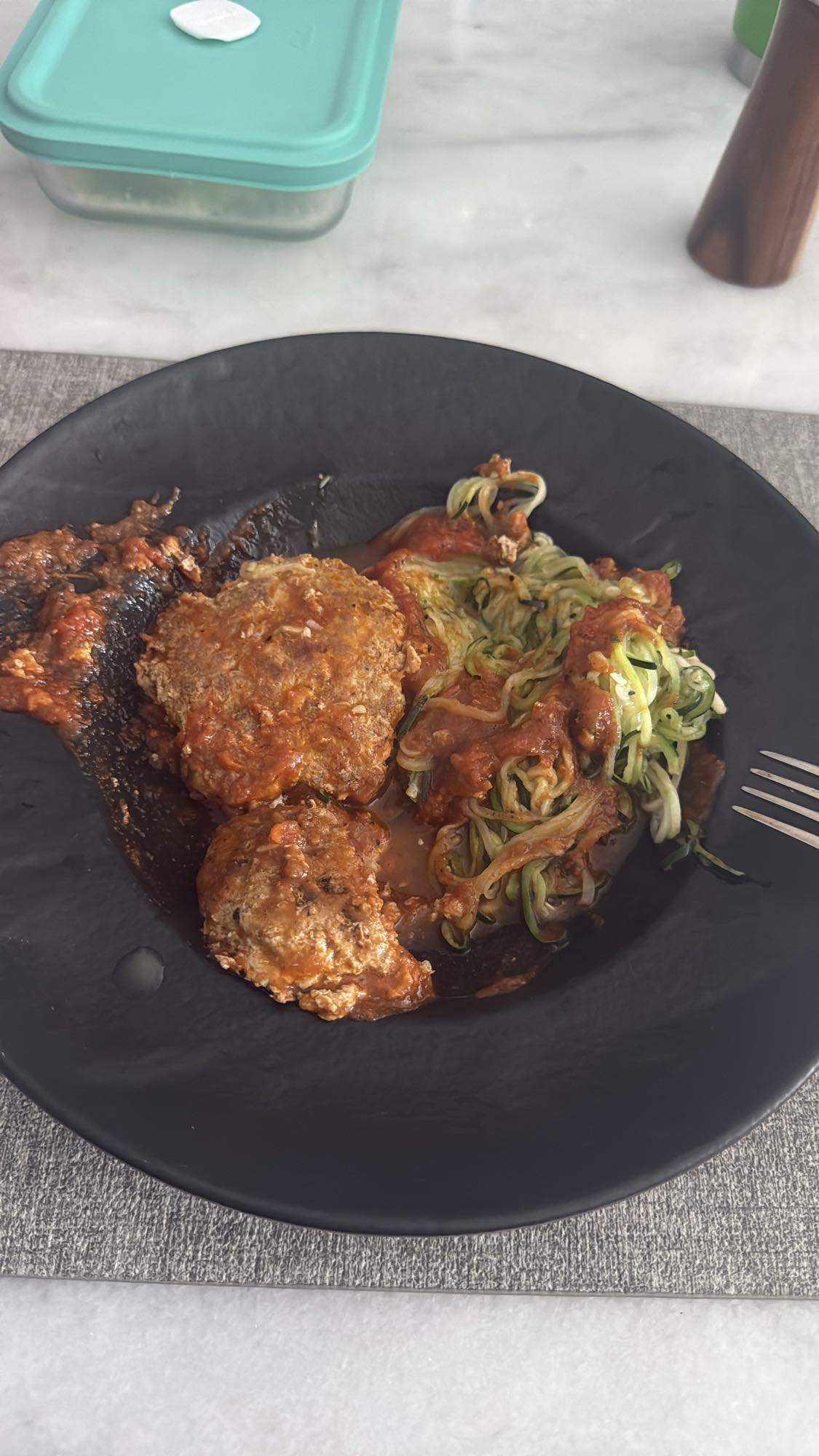 Albóndigas con zoodles