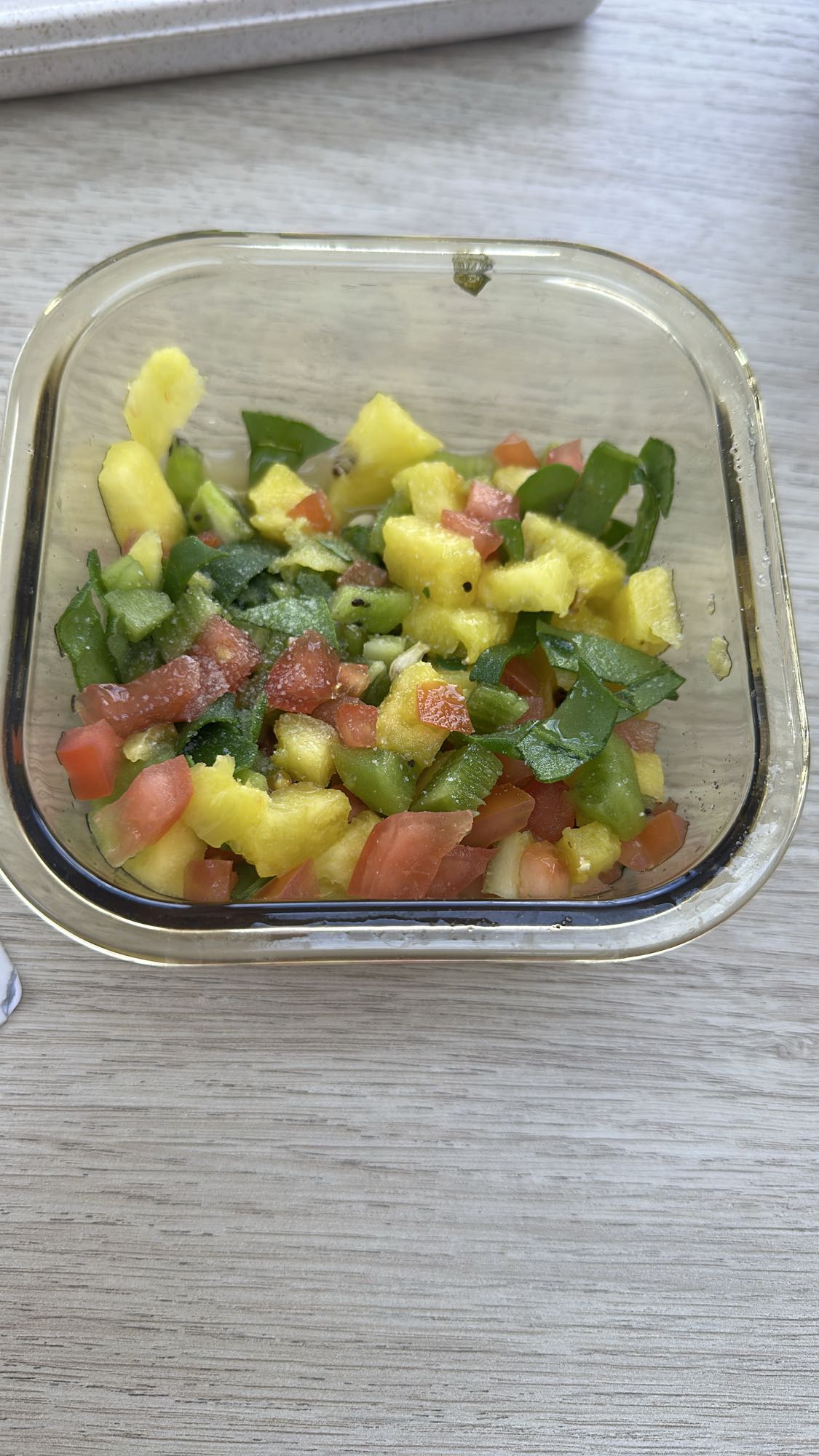 ensalada de piña fresca