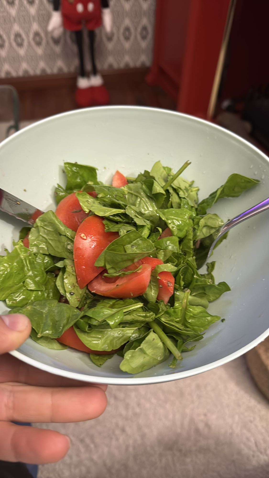 ensalada de espinaca