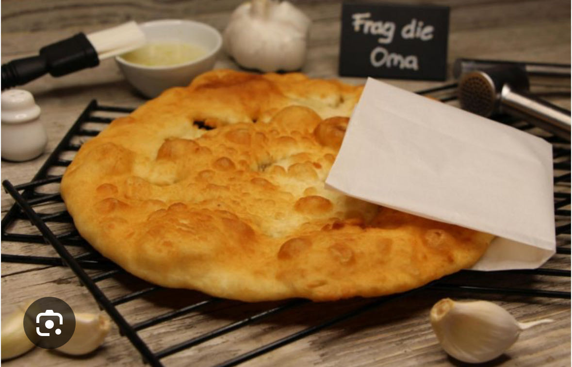Knoblauch Fladenbrot