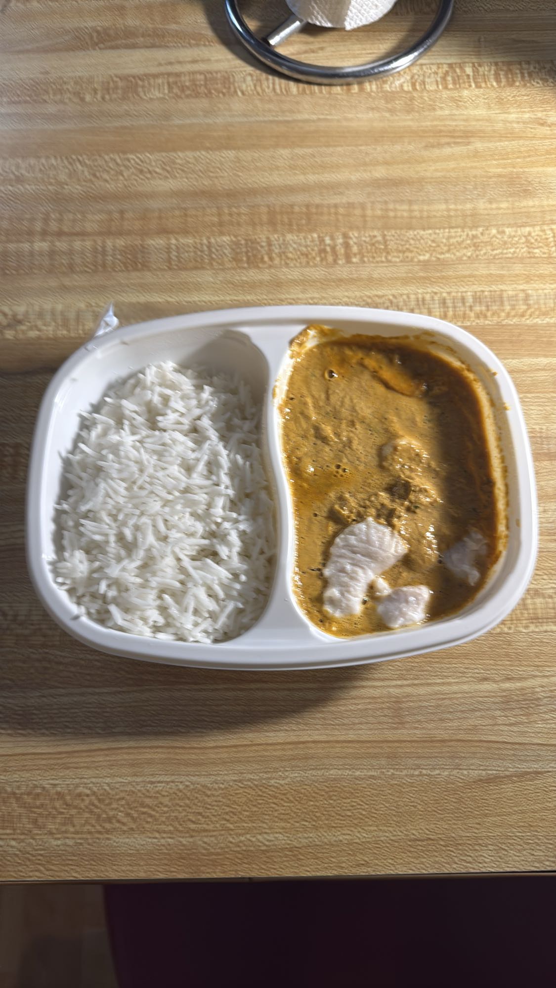 Poulet au curry avec riz