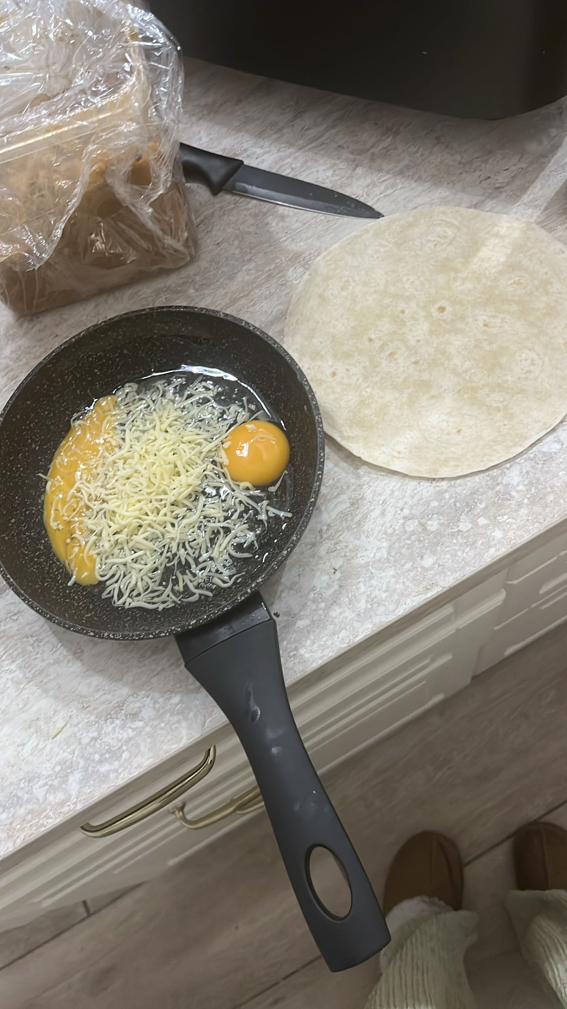 Omelette tortilla fromage