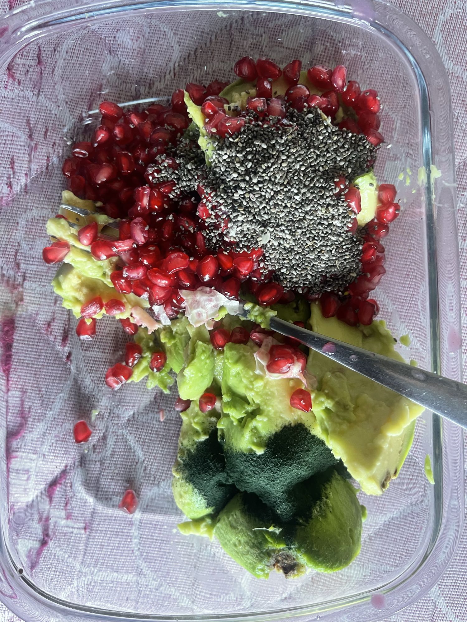 Avocado Chia Pomegranate Bowl