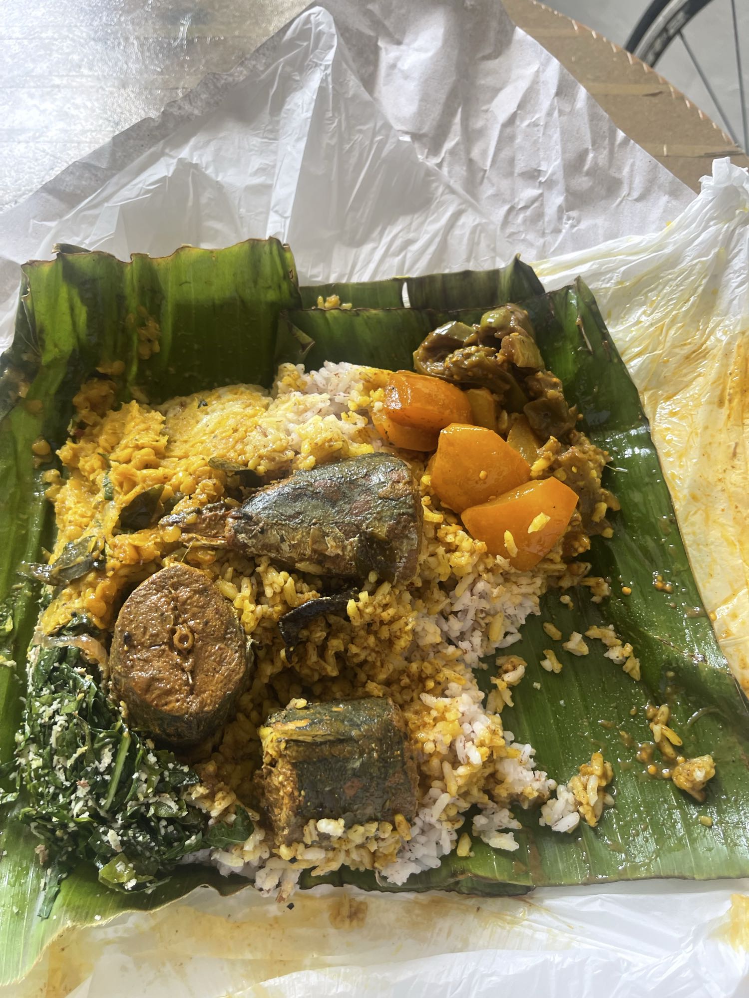 Banana Leaf Fish Rice