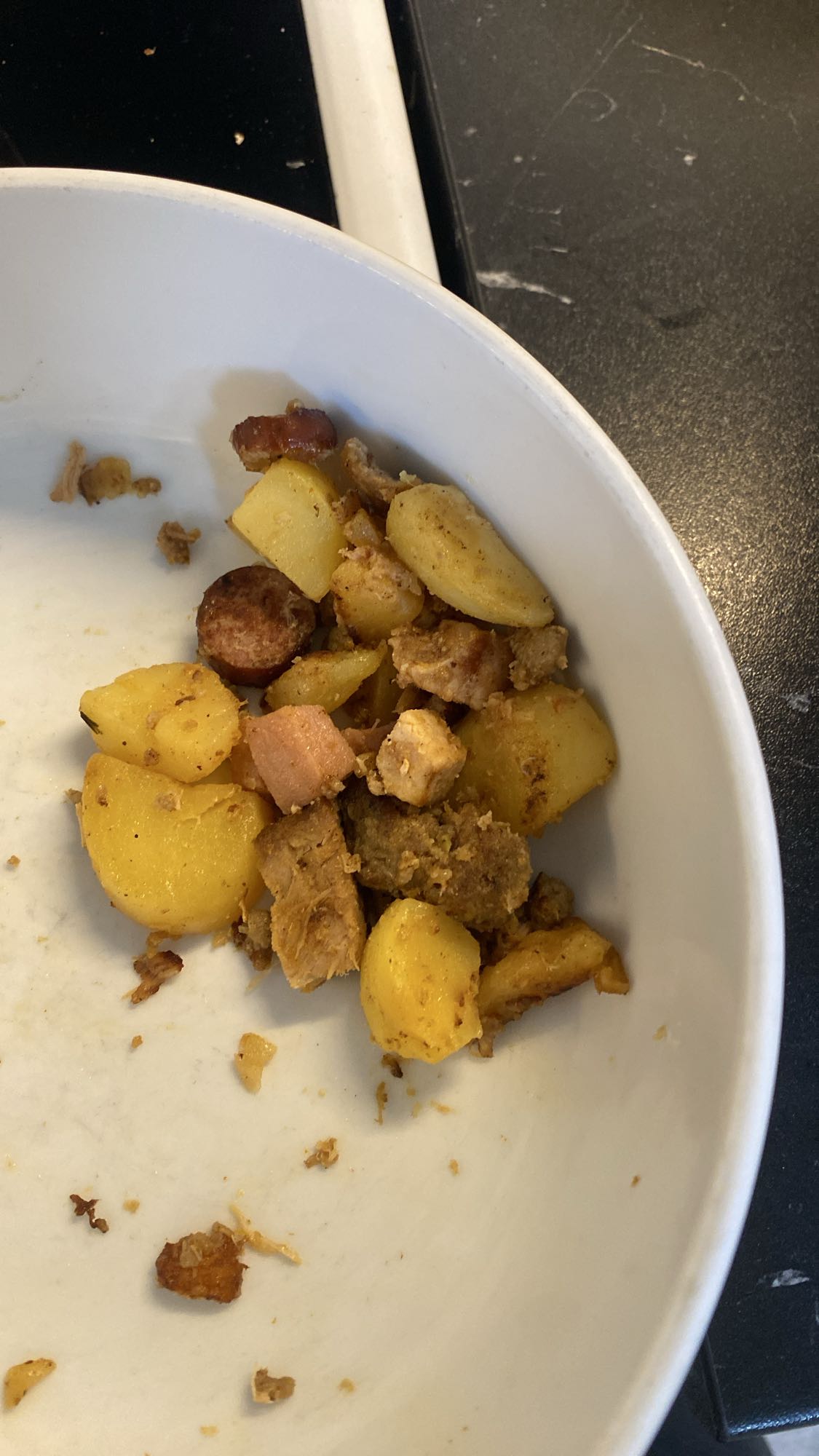 Stekt potatis & kött