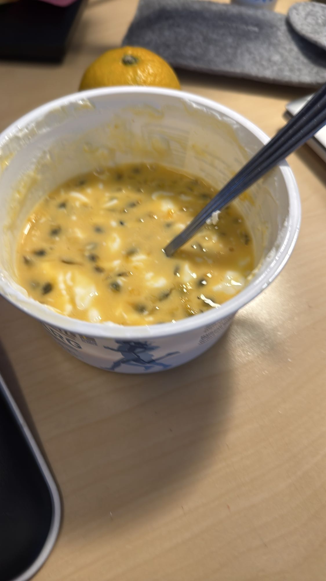 Kvarg med passionsfrukt