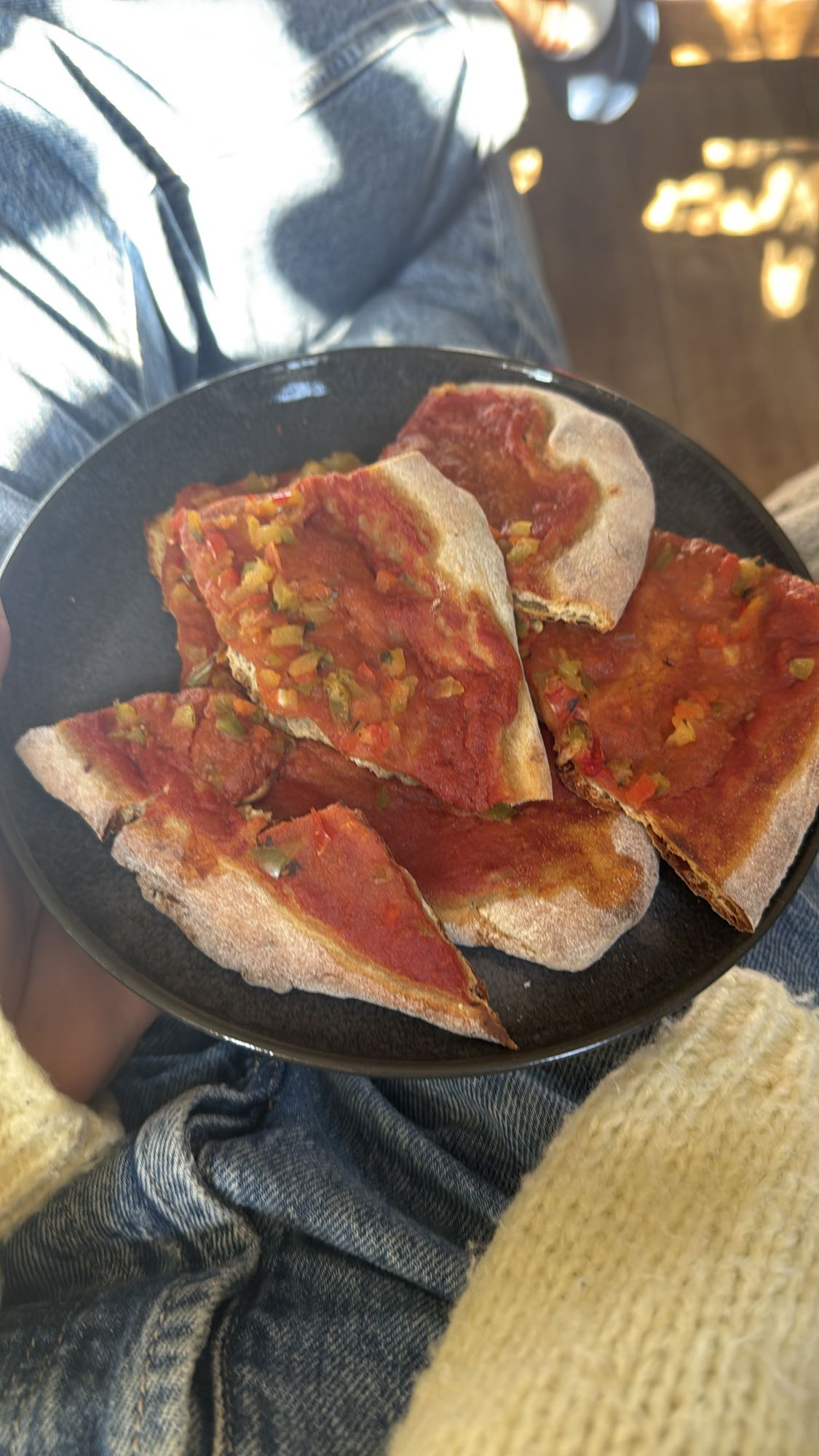 Pizza Margherita ohne Käse