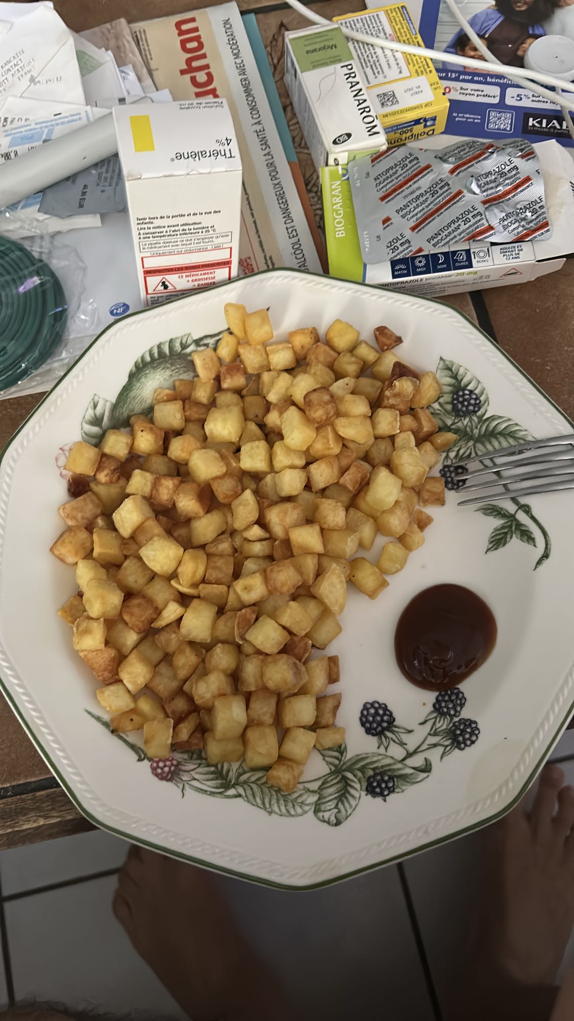 Pommes sautées et sauce