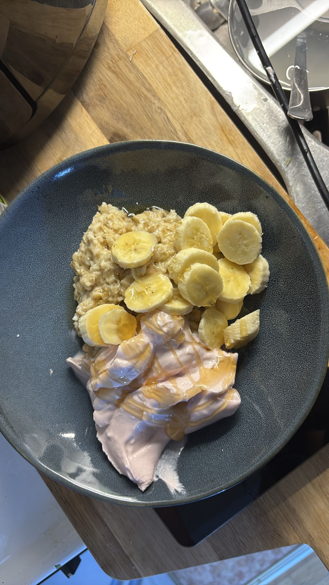 Havregryn med banan & yoghurt