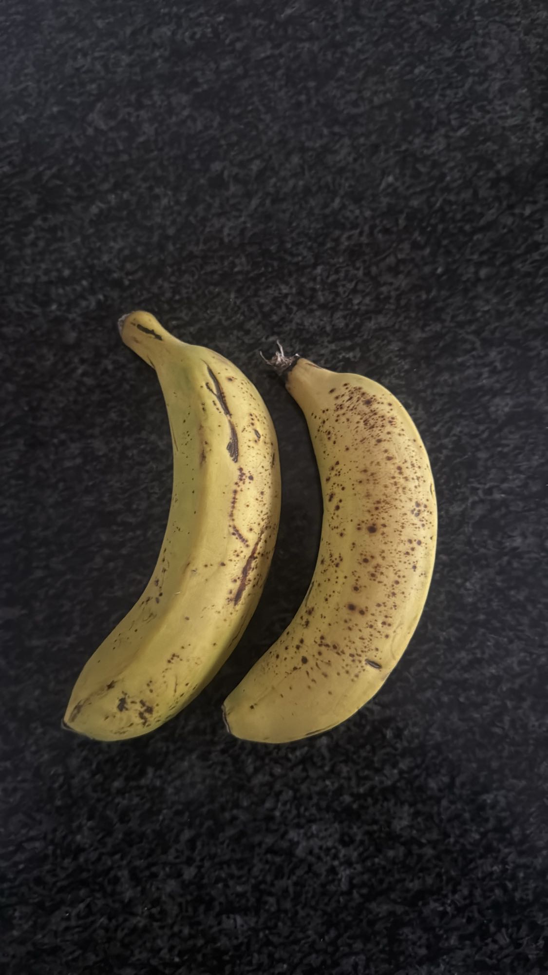 Two ripe bananas
