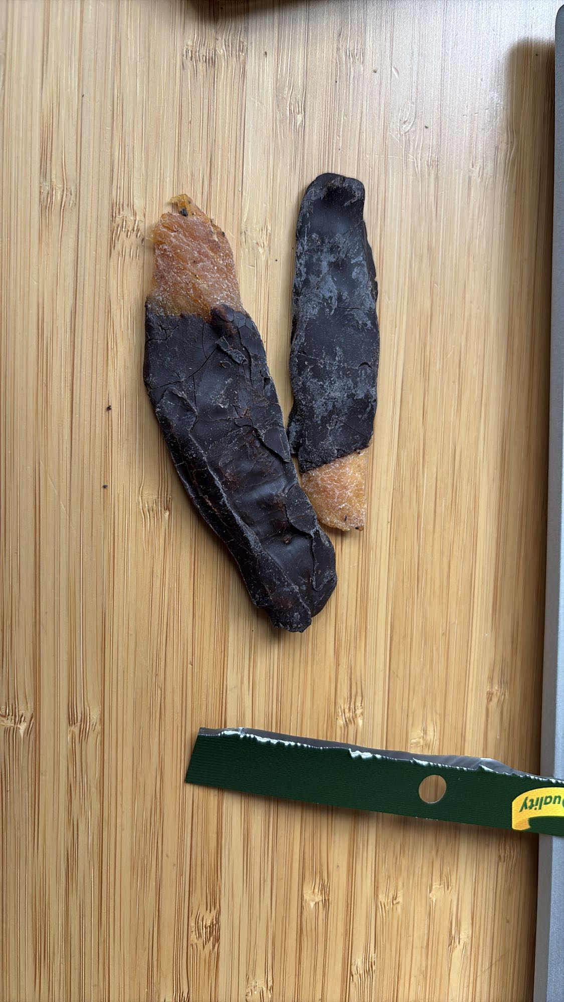 Torkat kött med choklad